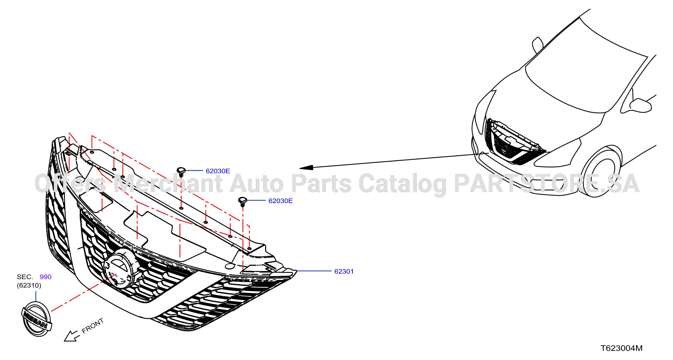 Front Grille W / O Avm