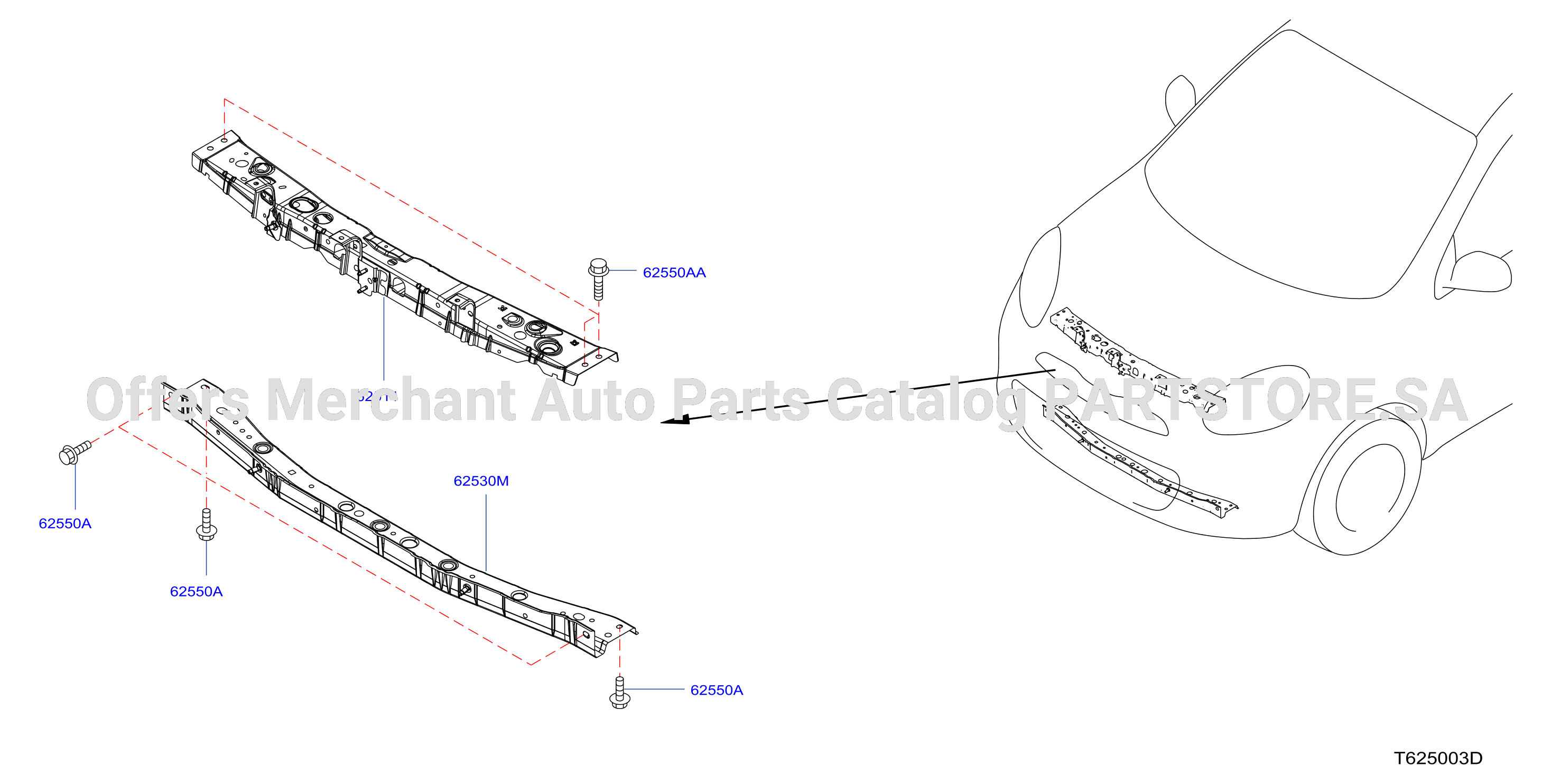 Front Apron Radiator Core Support