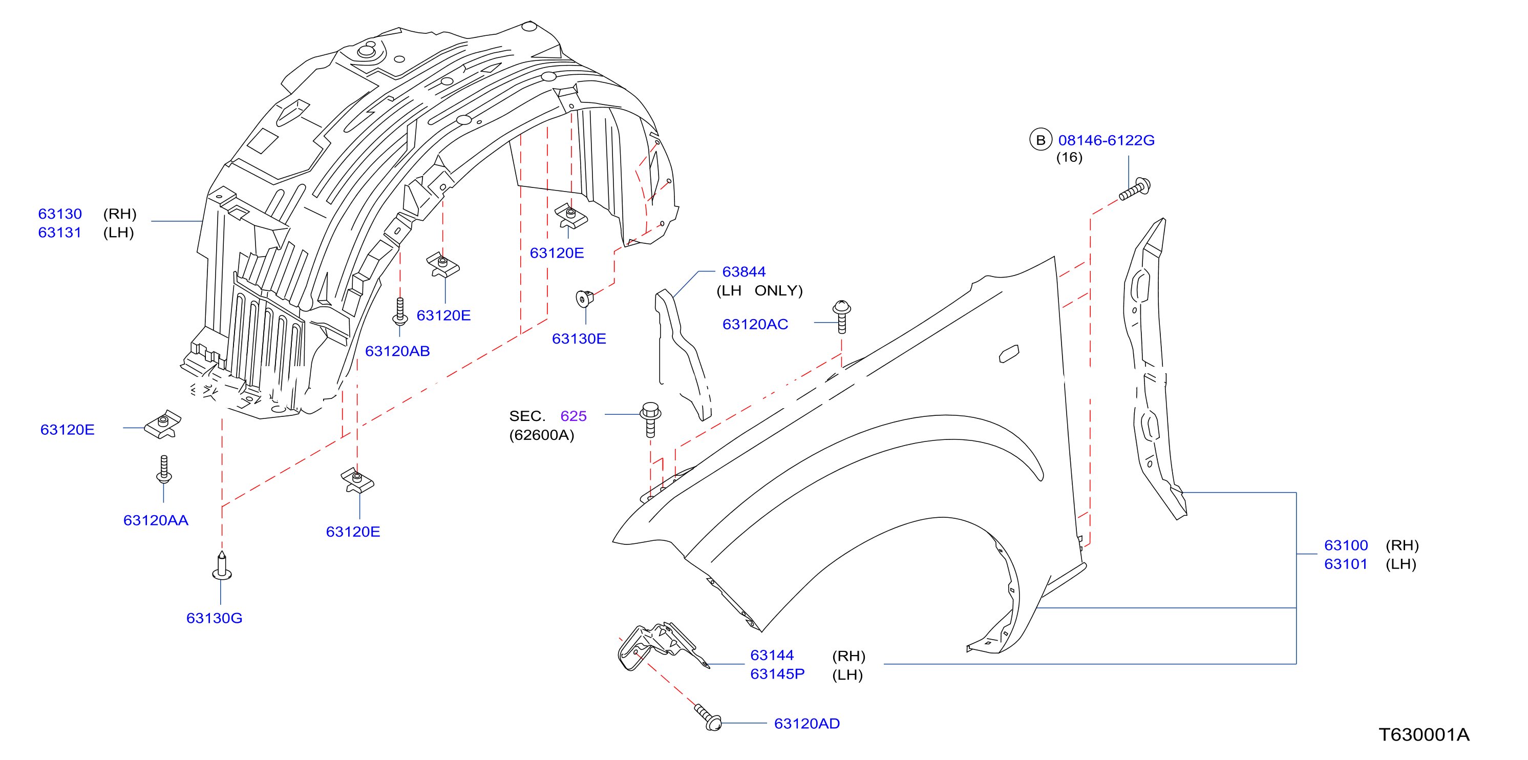 Front Fender Fitting Yd25