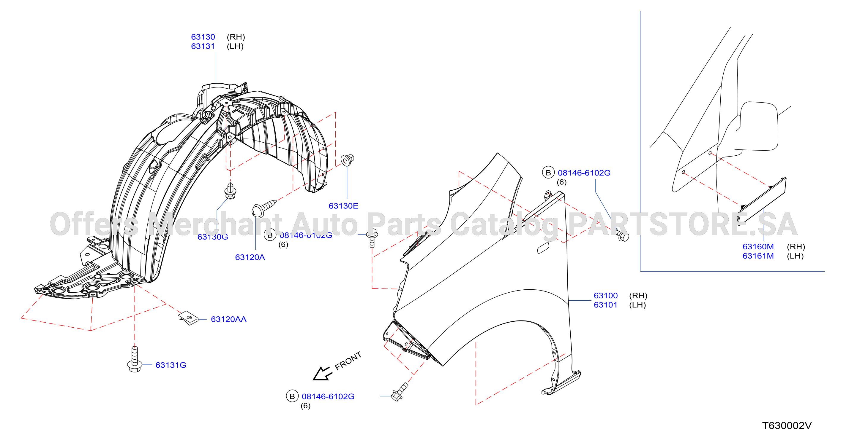 Front Fender Fitting