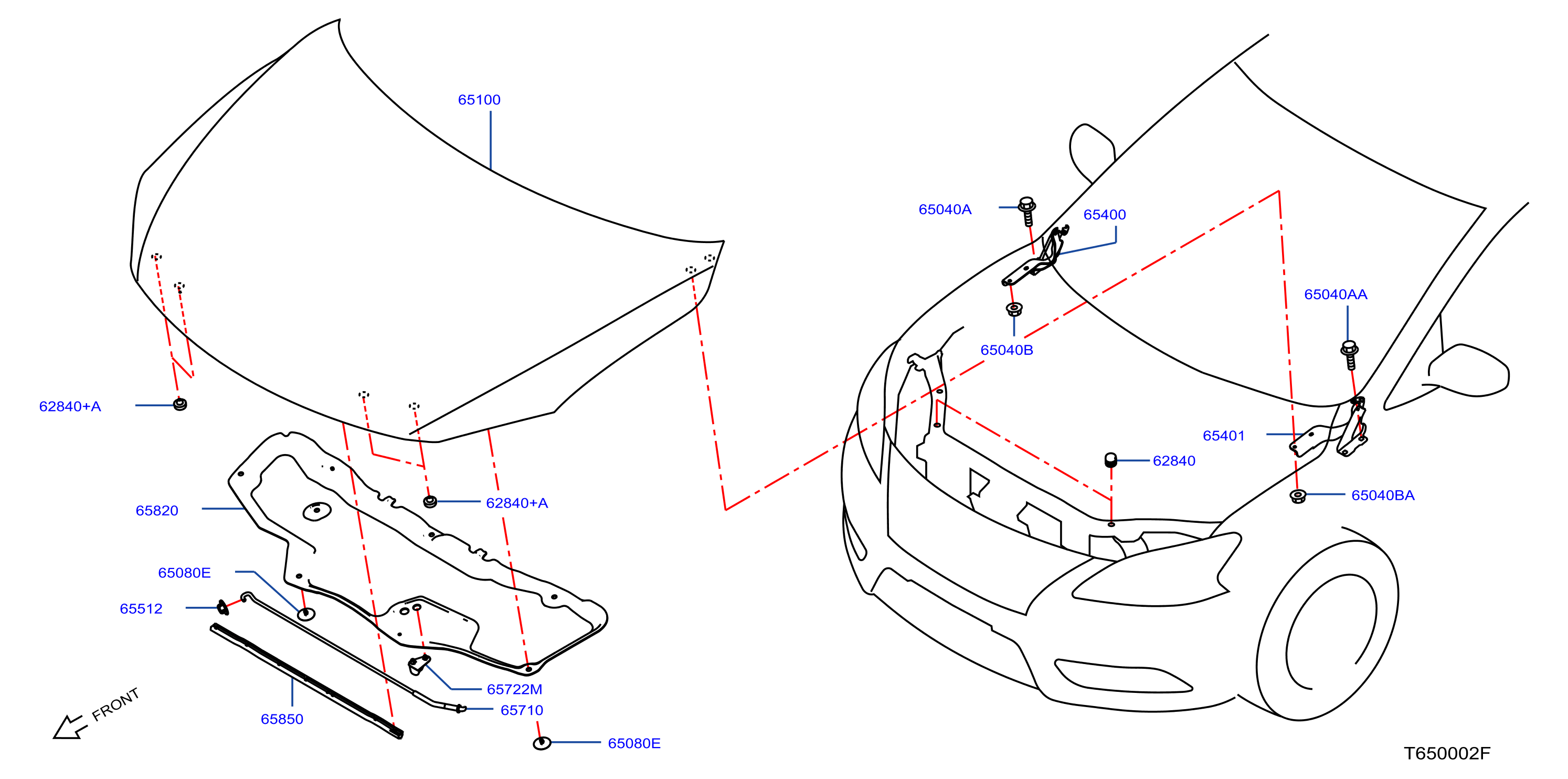 Hood Panel Hinge Fitting