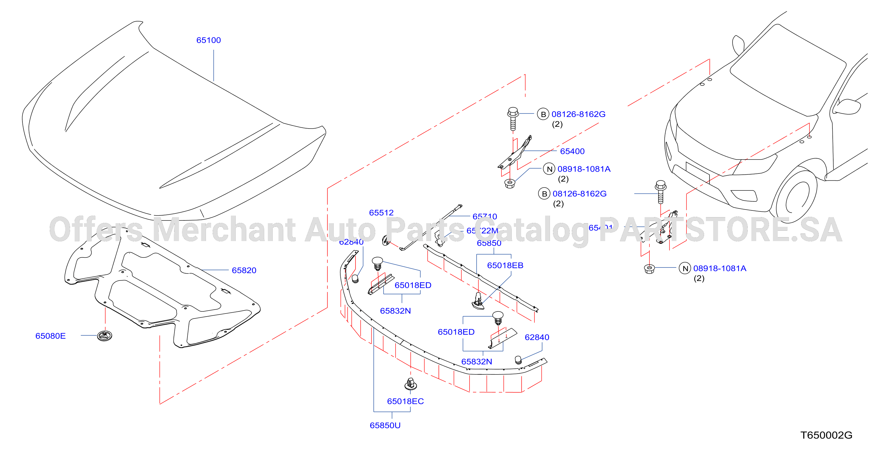Hood Panel Hinge Fitting