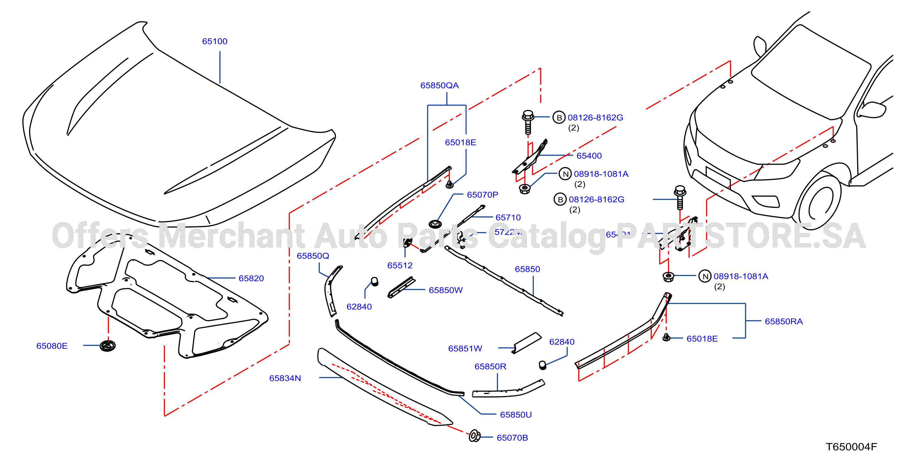 Hood Panel Hinge Fitting