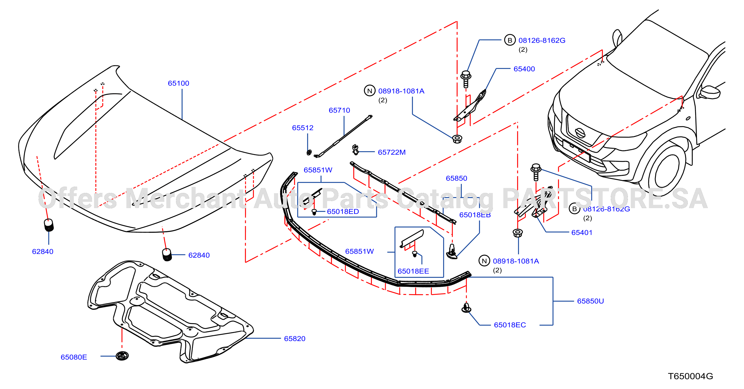 Hood Panel Hinge Fitting
