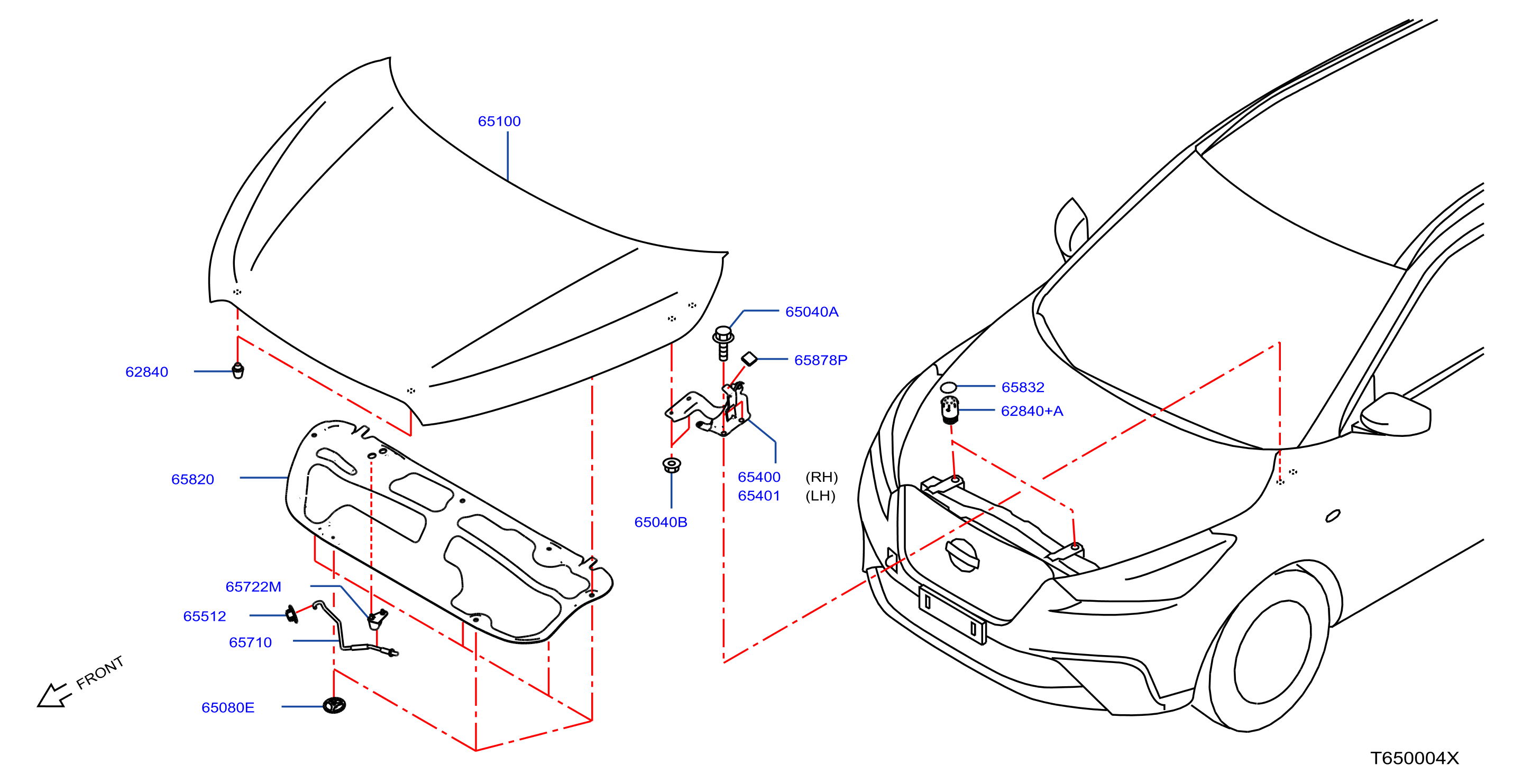 Hood Panel Hinge Fitting
