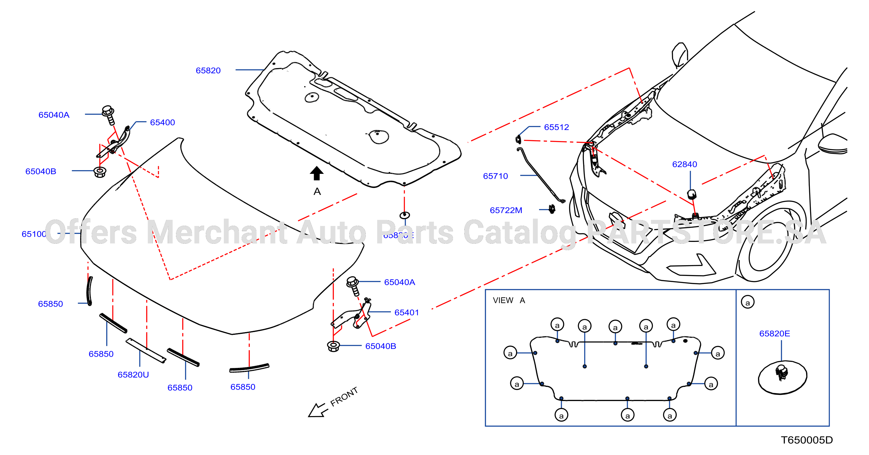 Hood Panel Hinge Fitting