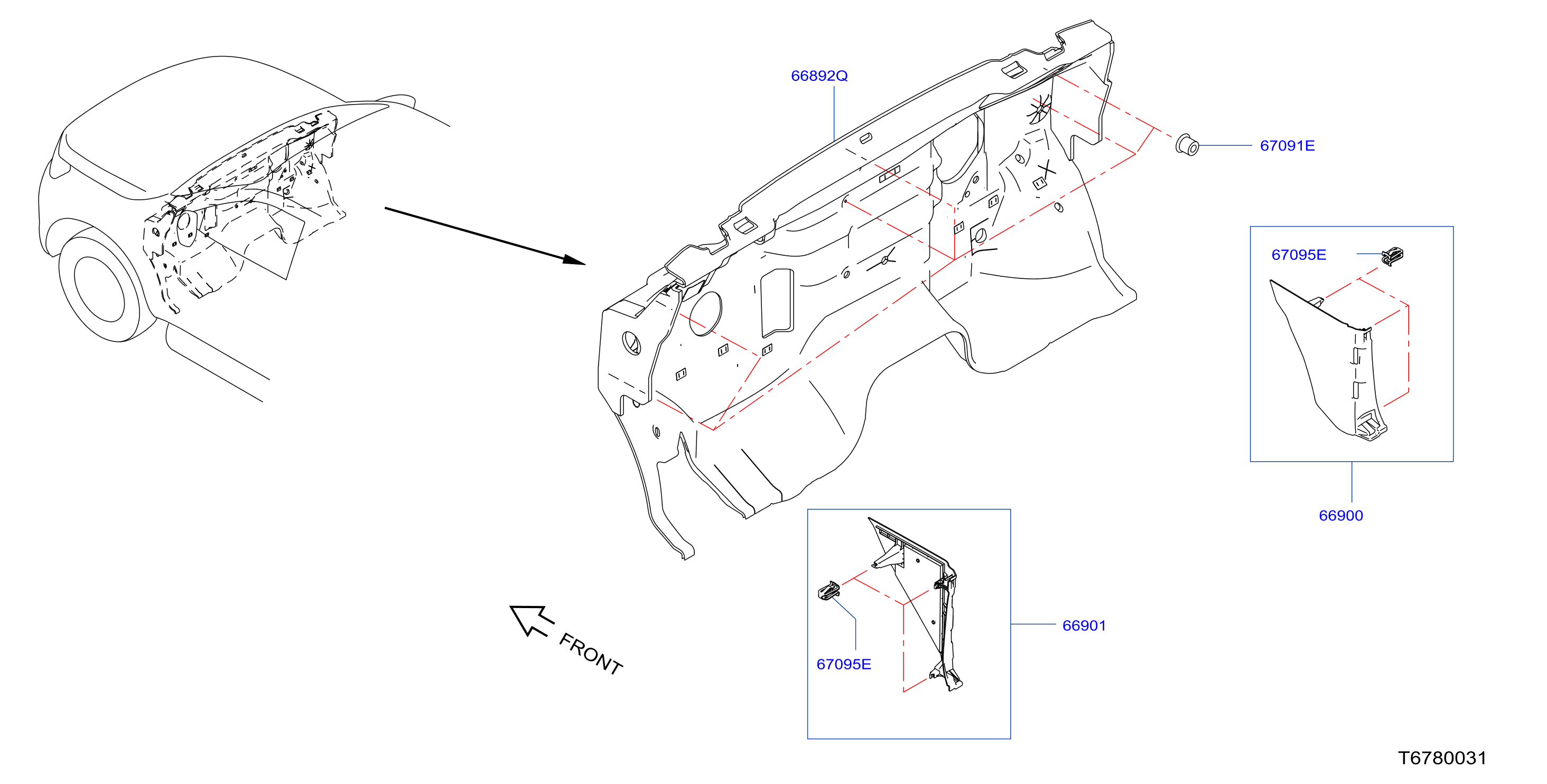 Dash Trimming Fitting Lhd