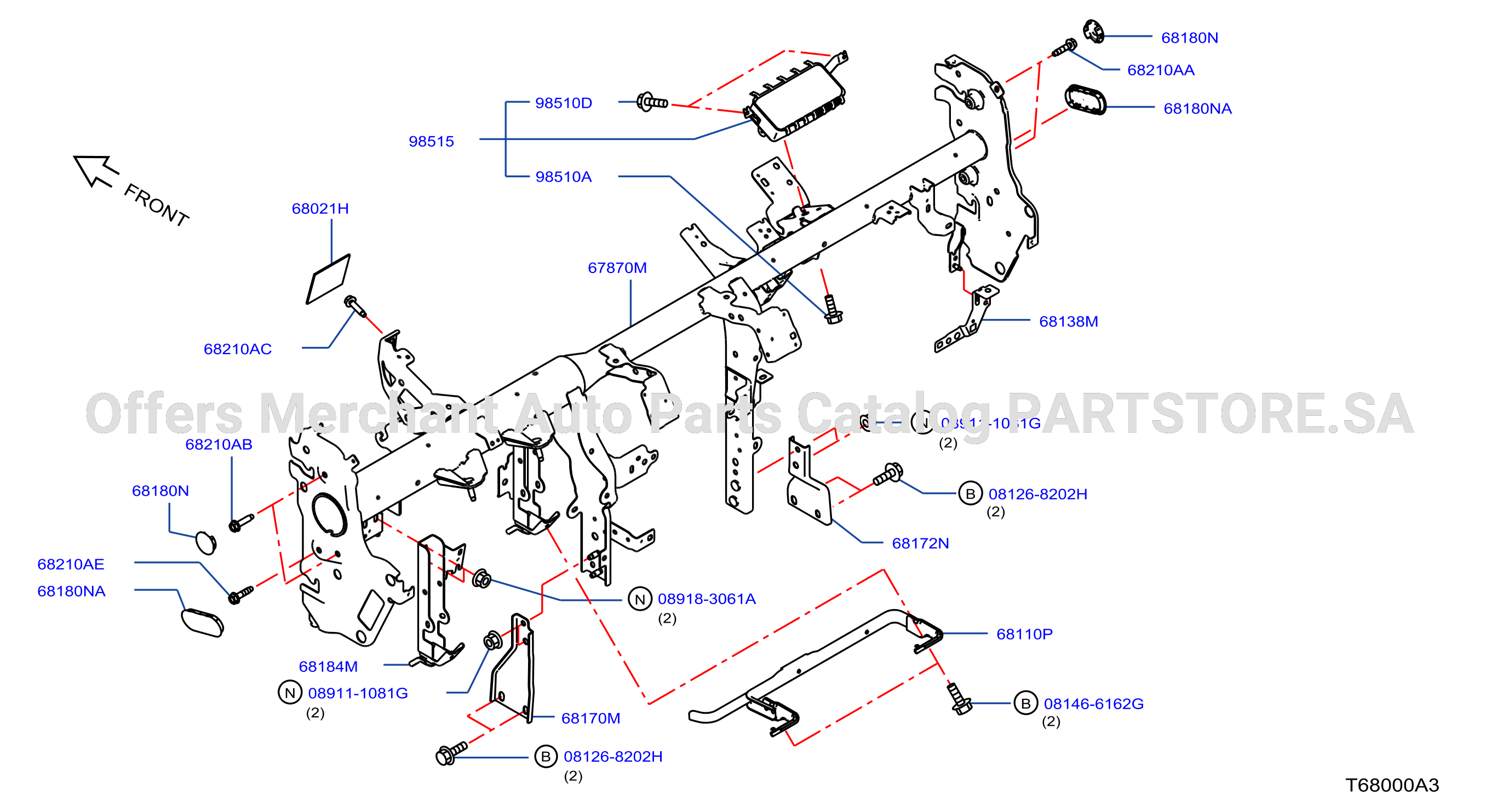 Instrument Panel Pad Cluster Lid Inst Fitting