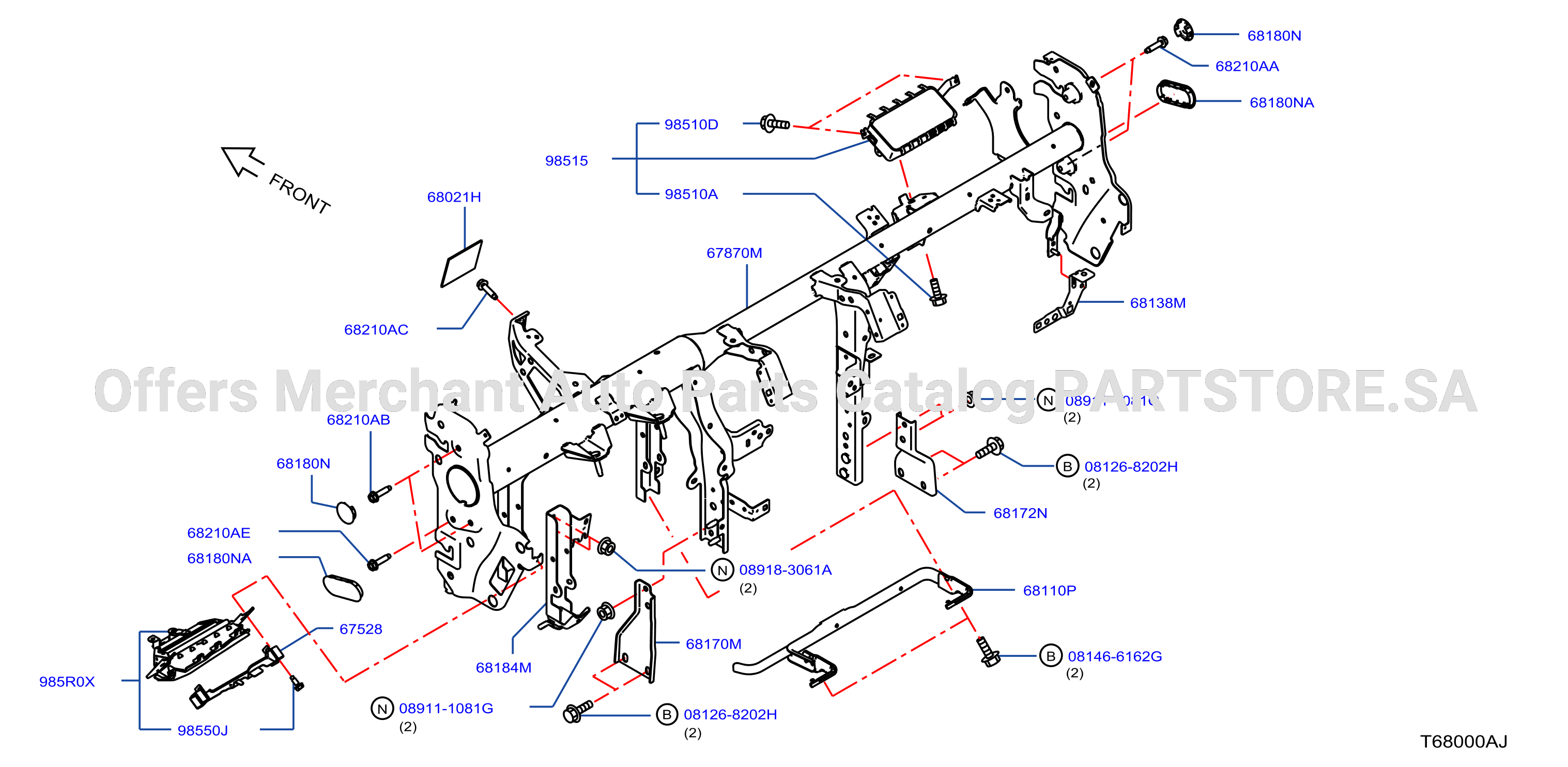 Instrument Panel Pad Cluster Lid Inst Fitting