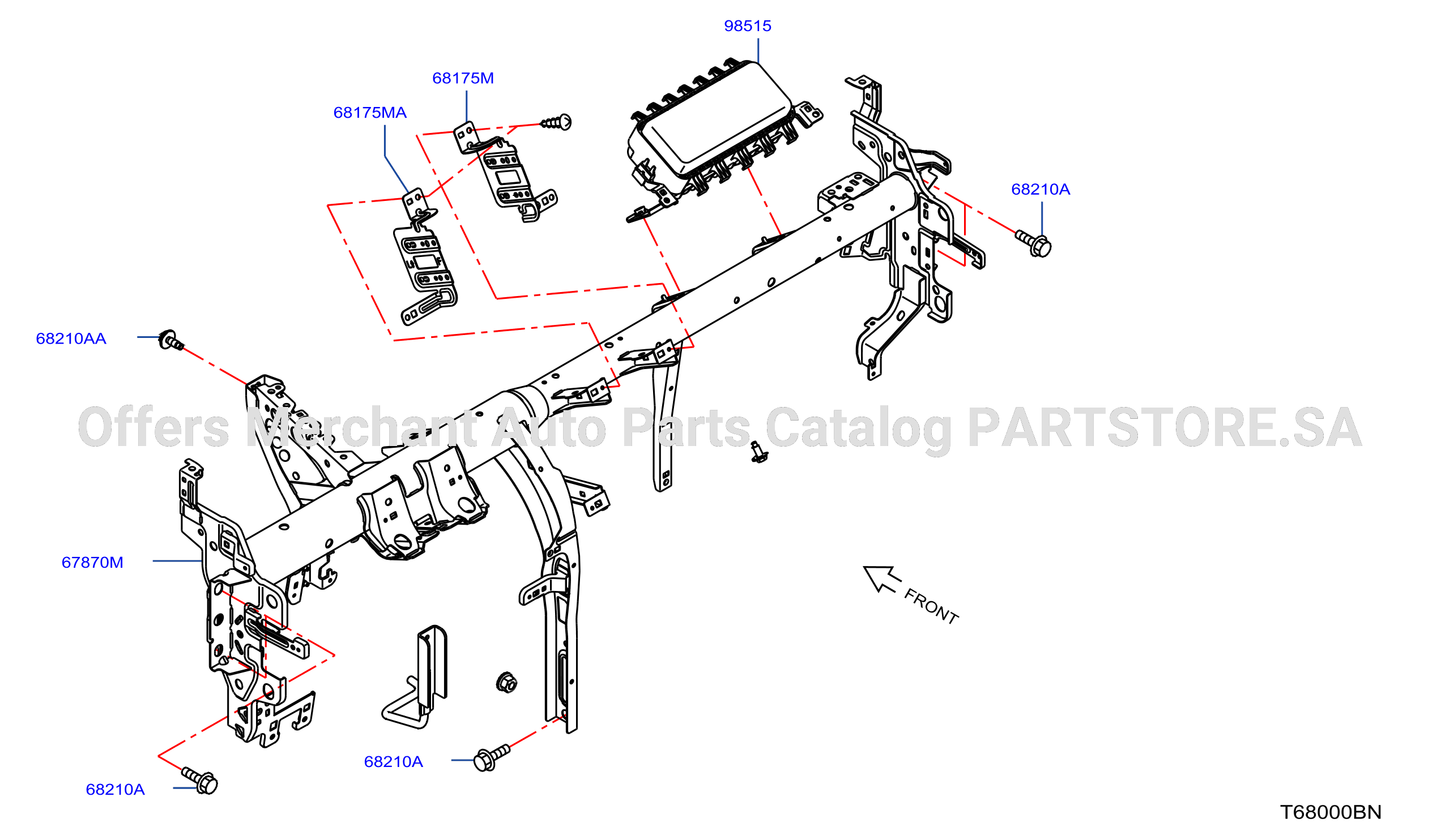 Instrument Panel Pad Cluster Lid Inst Fitting