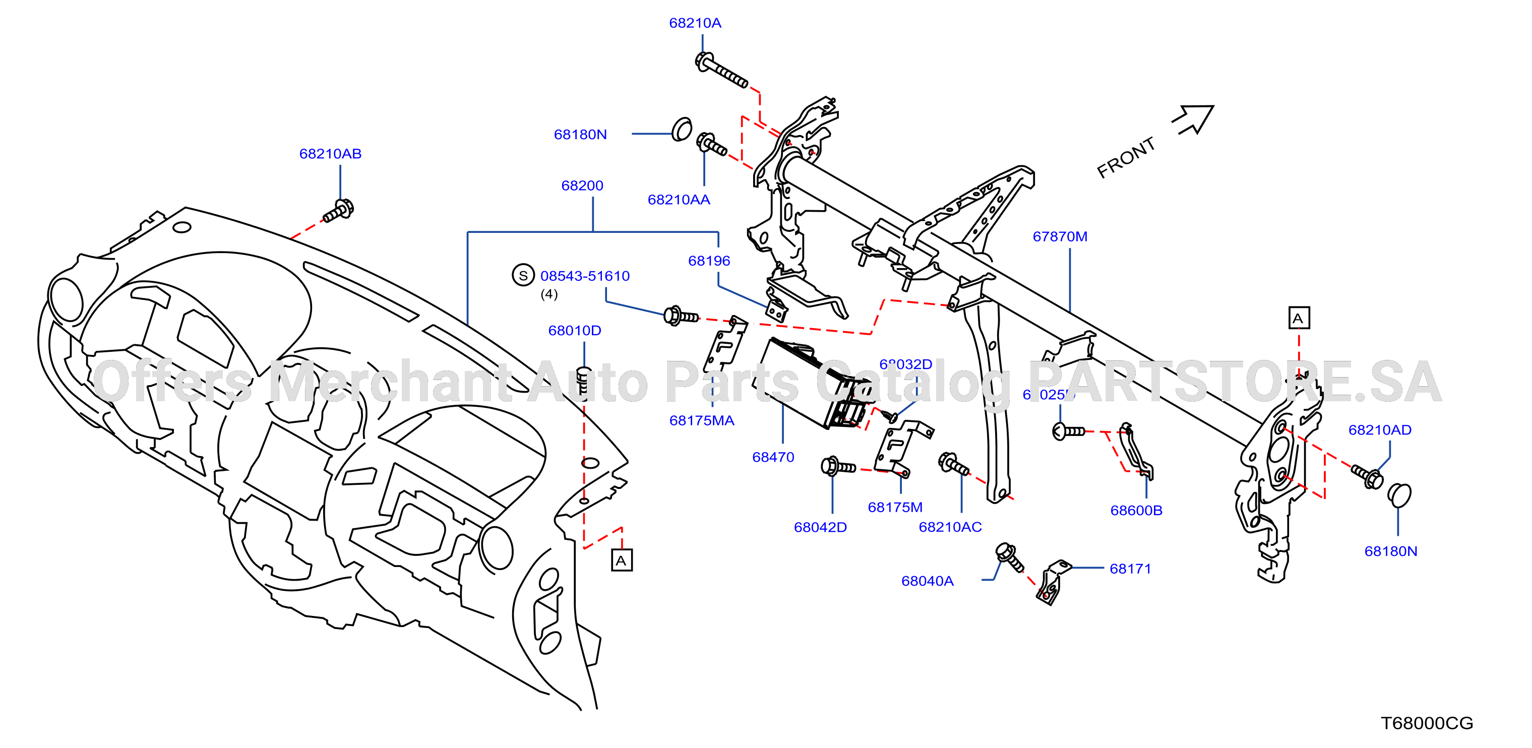 Instrument Panel Pad Cluster Lid Inst Fitting