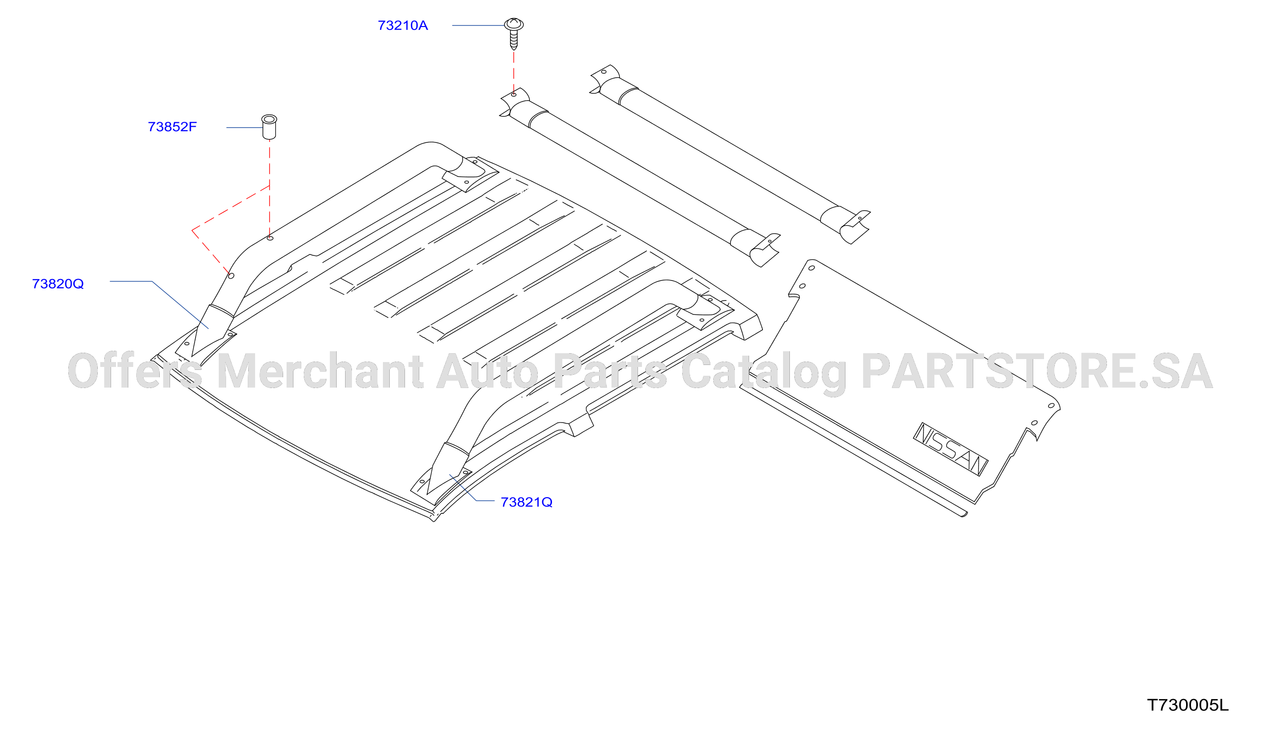 Roof Panel Fitting 5Mg Roof Rack
