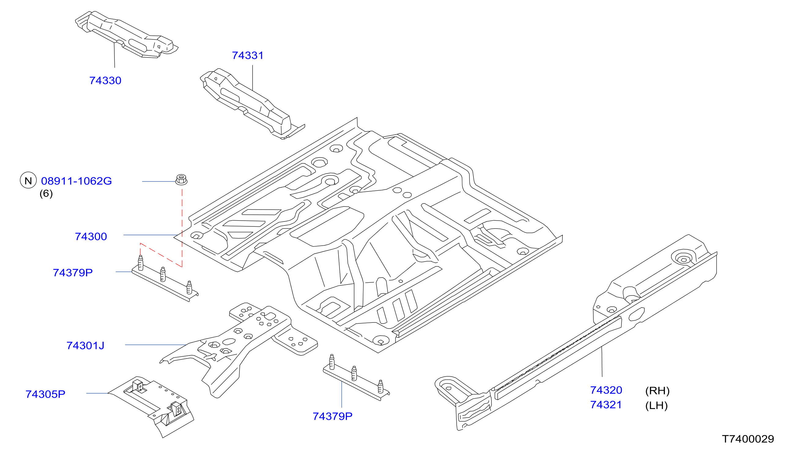 Floor Panel Double Cab
