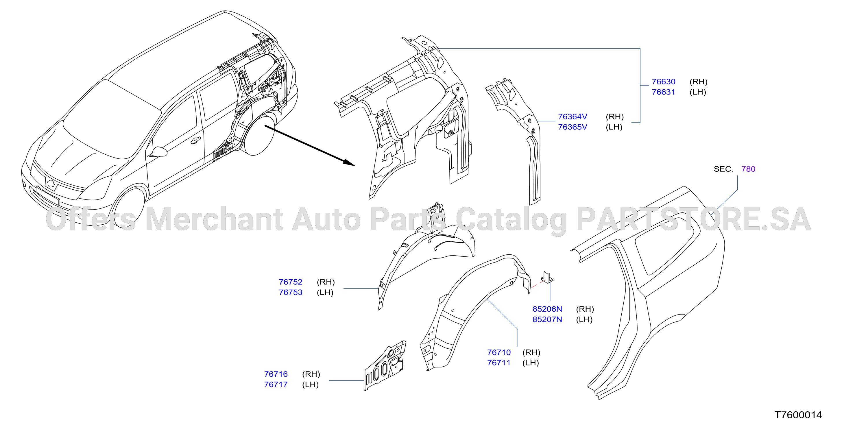 Body Side Panel Rear