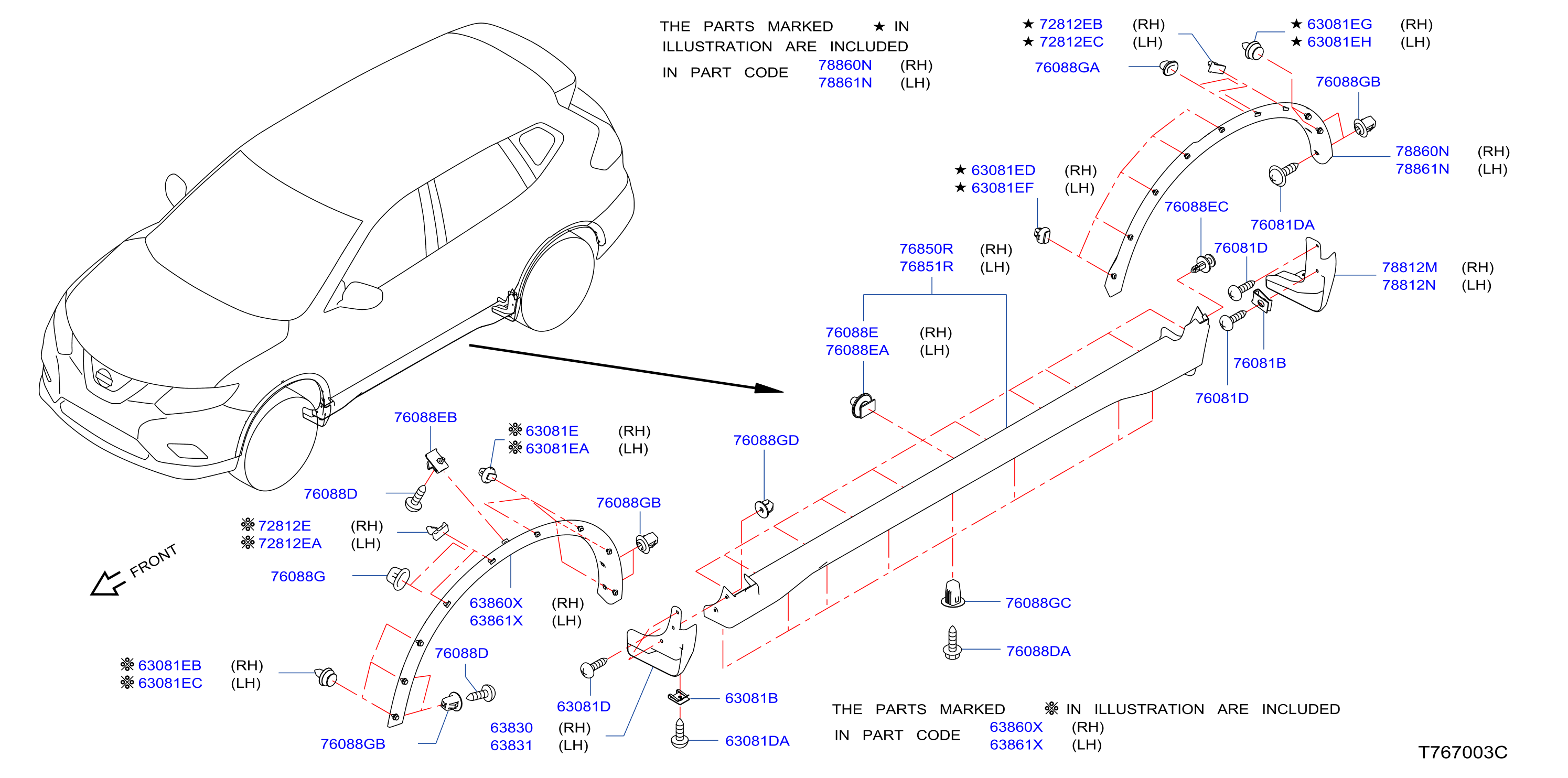 Body Side Fitting Fitting Parts