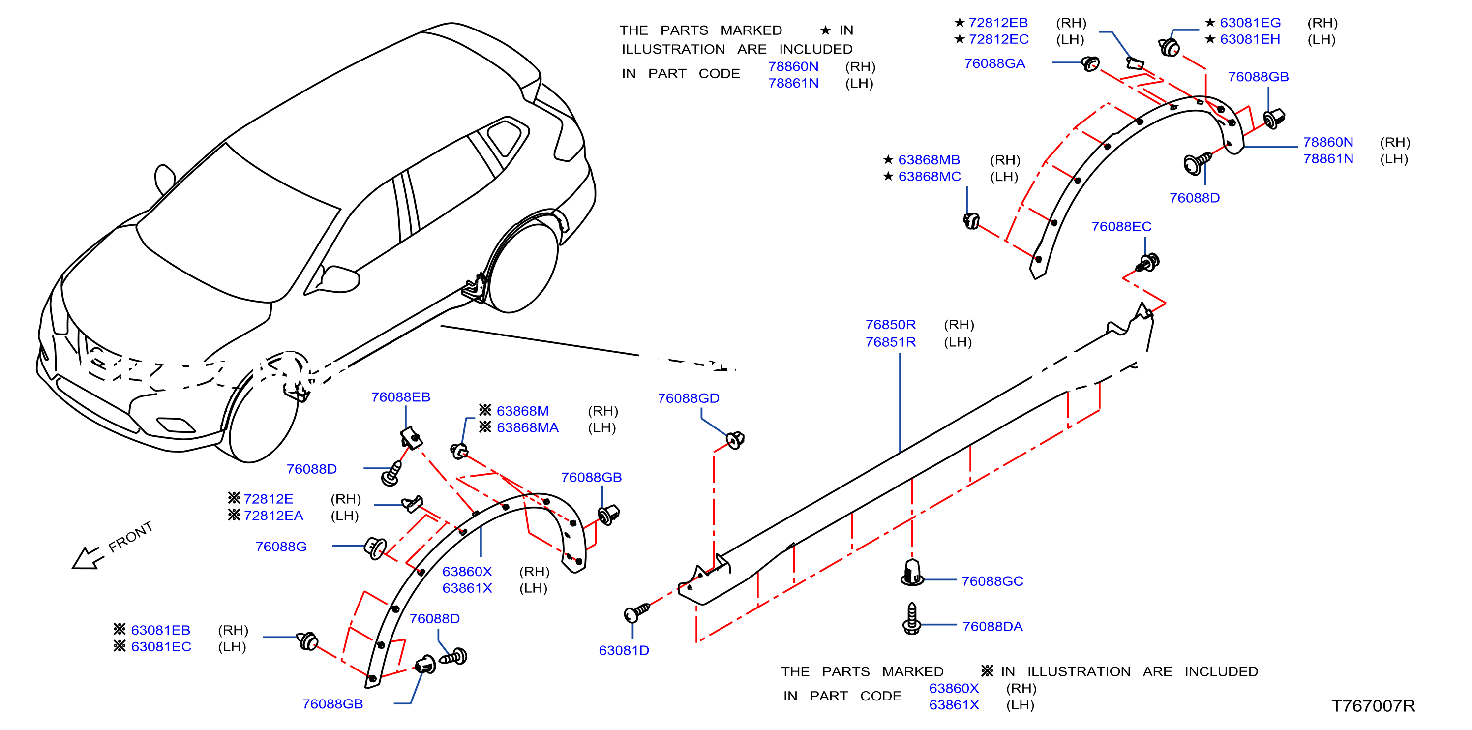 Body Side Fitting Fitting Parts