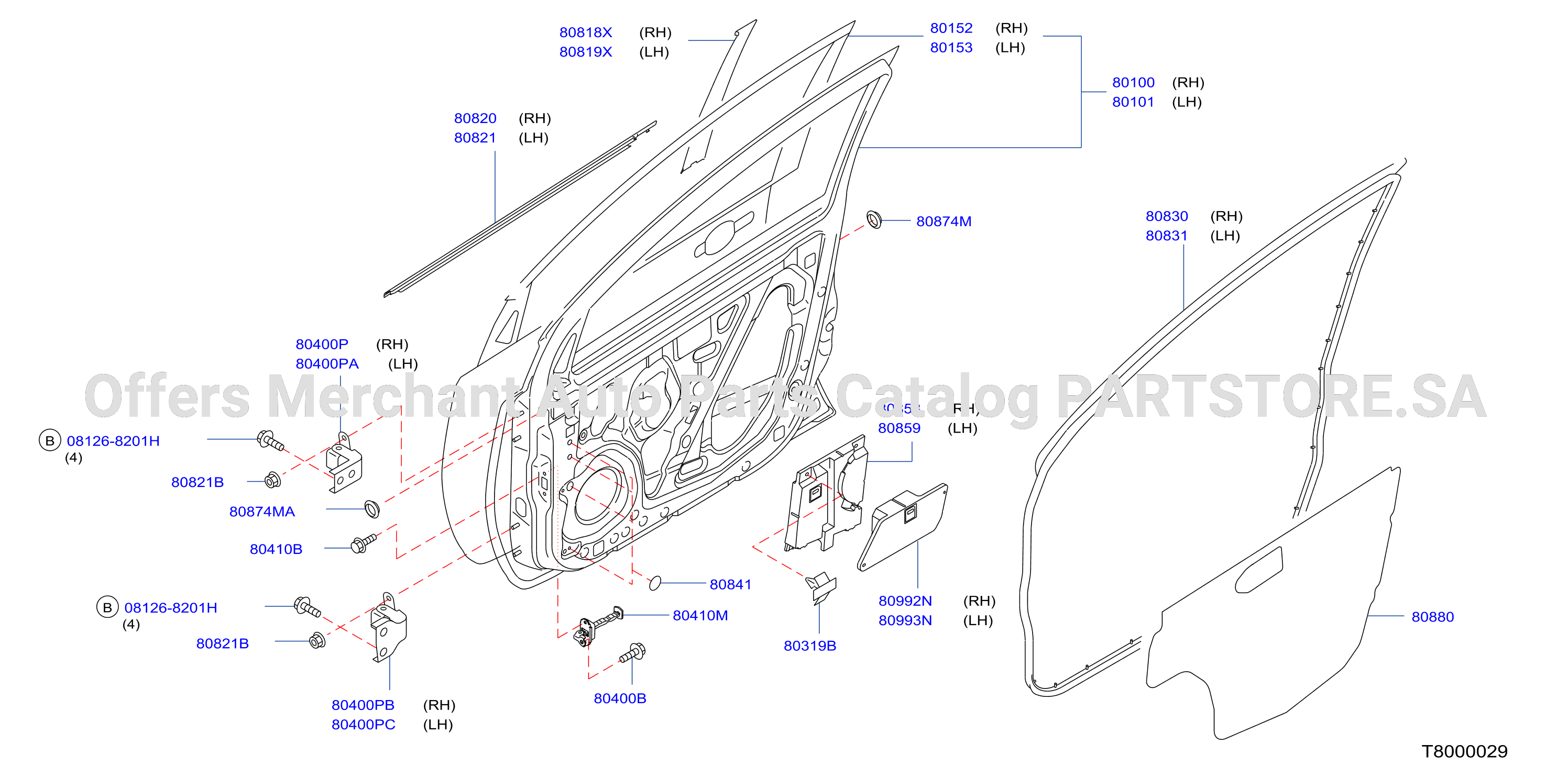 Front Door Panel Fitting