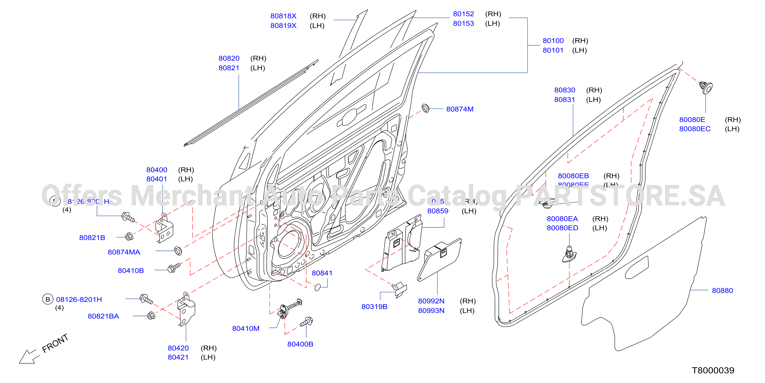 Front Door Panel Fitting