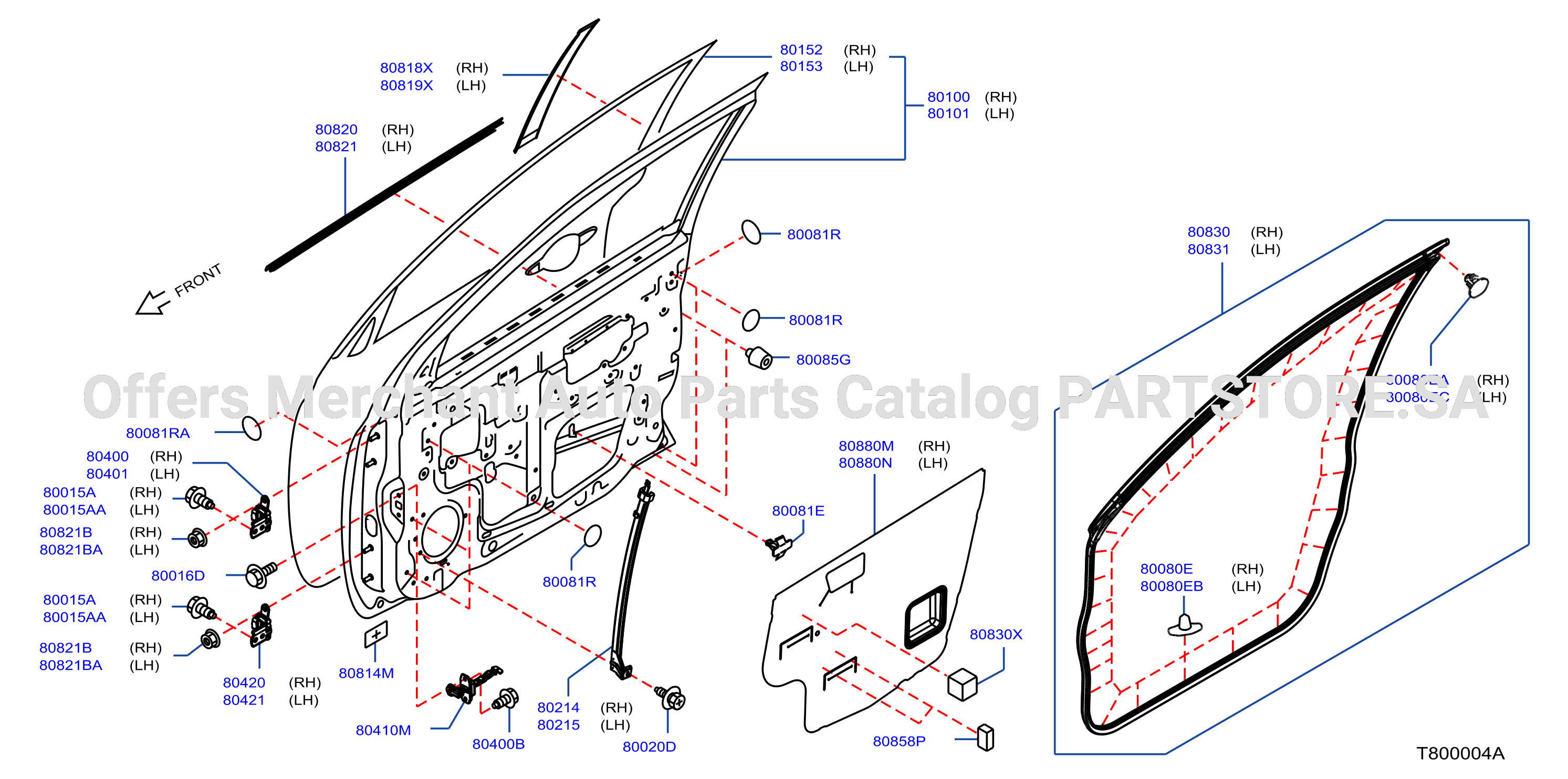 Front Door Panel Fitting