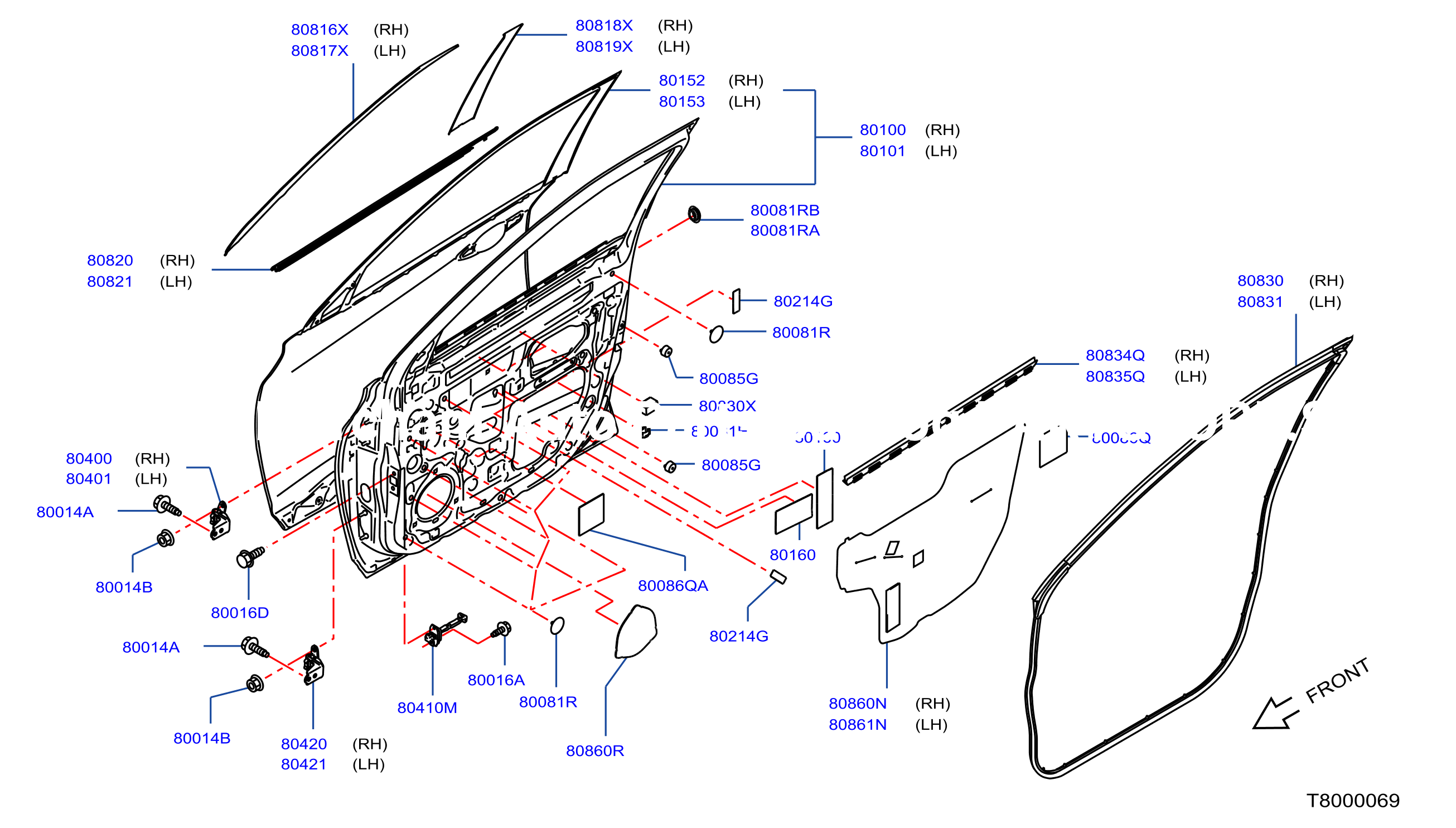 Front Door Panel Fitting