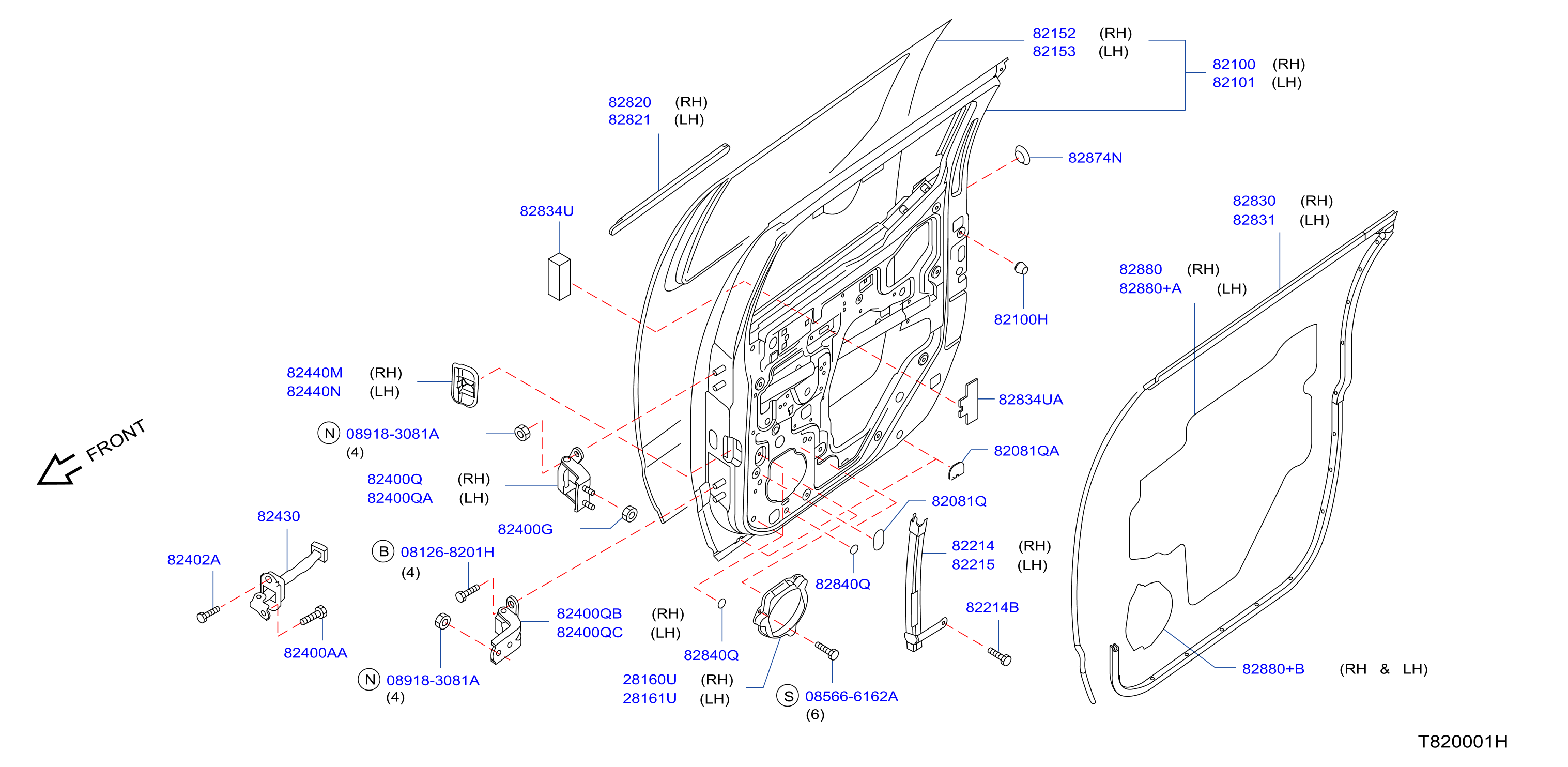 Rear Door Panel Fitting