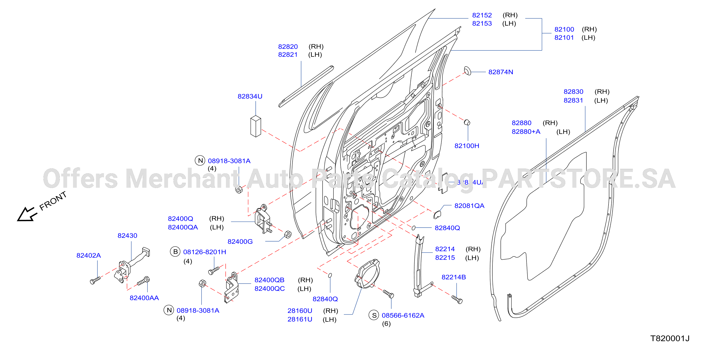 Rear Door Panel Fitting