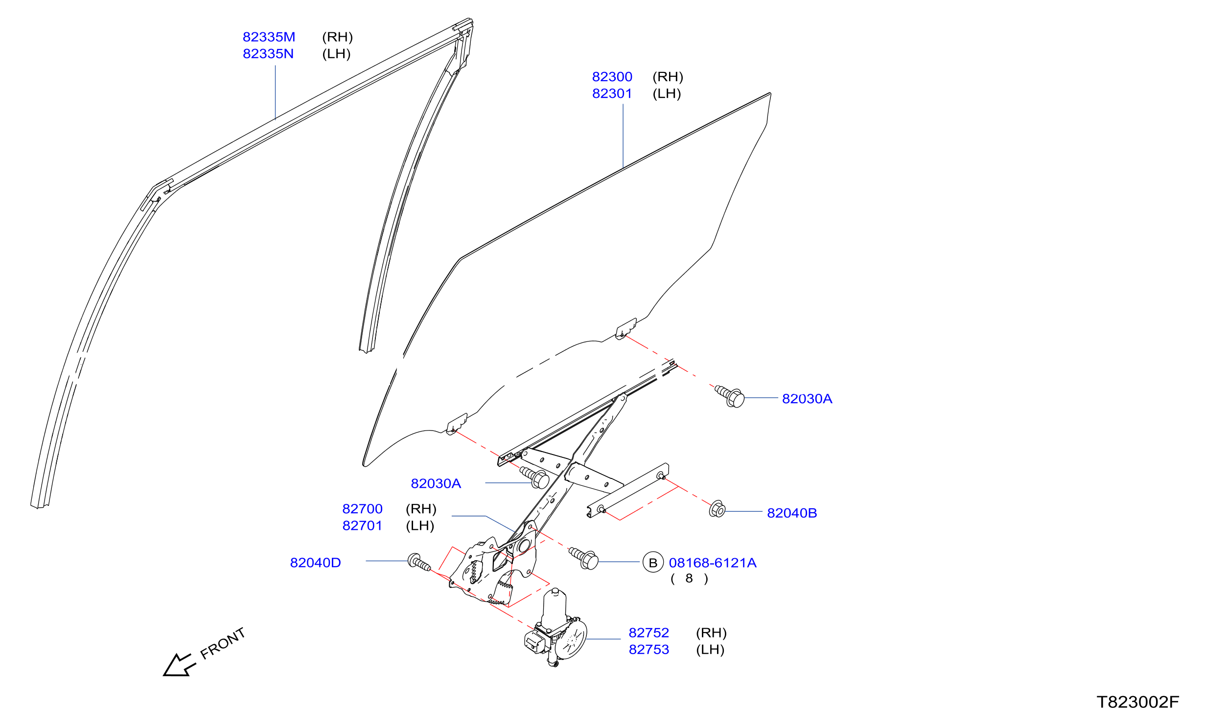 Rear Door Window Regulator