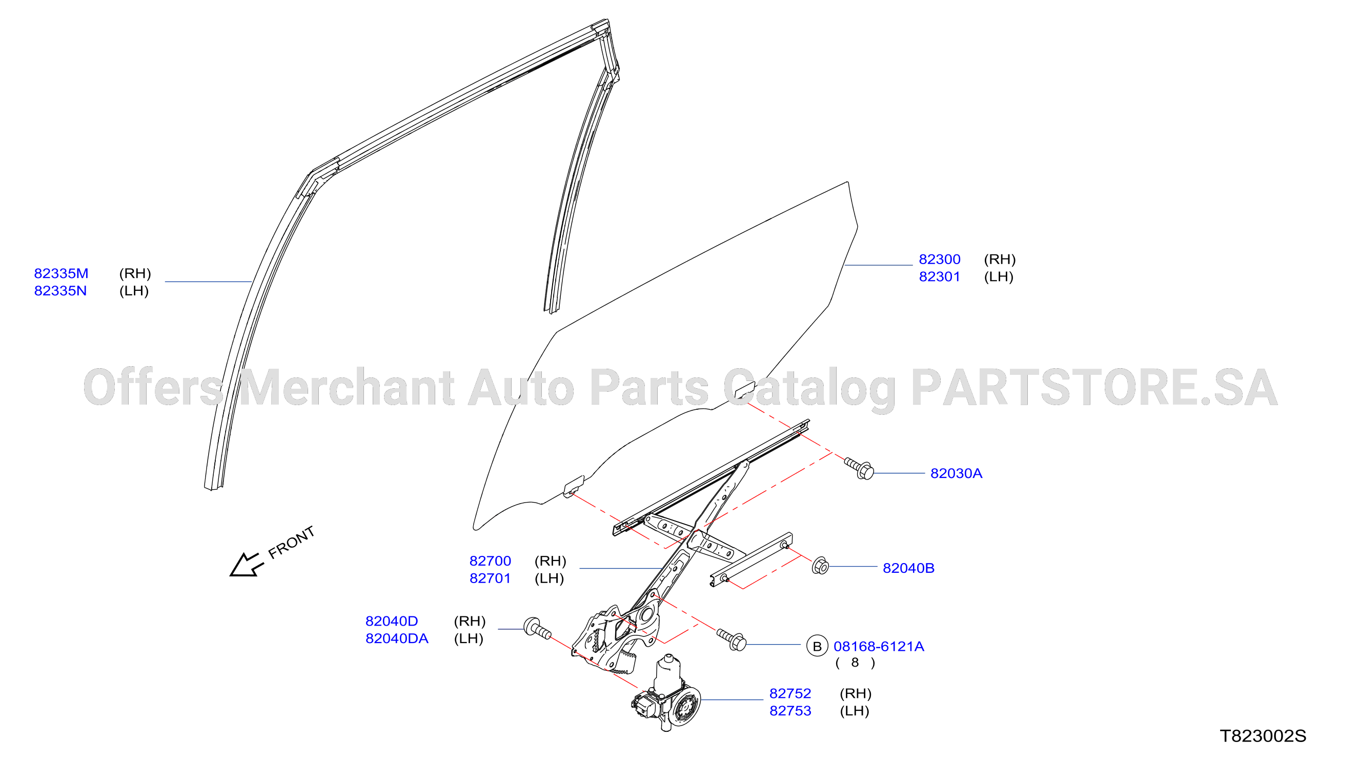 Rear Door Window Regulator