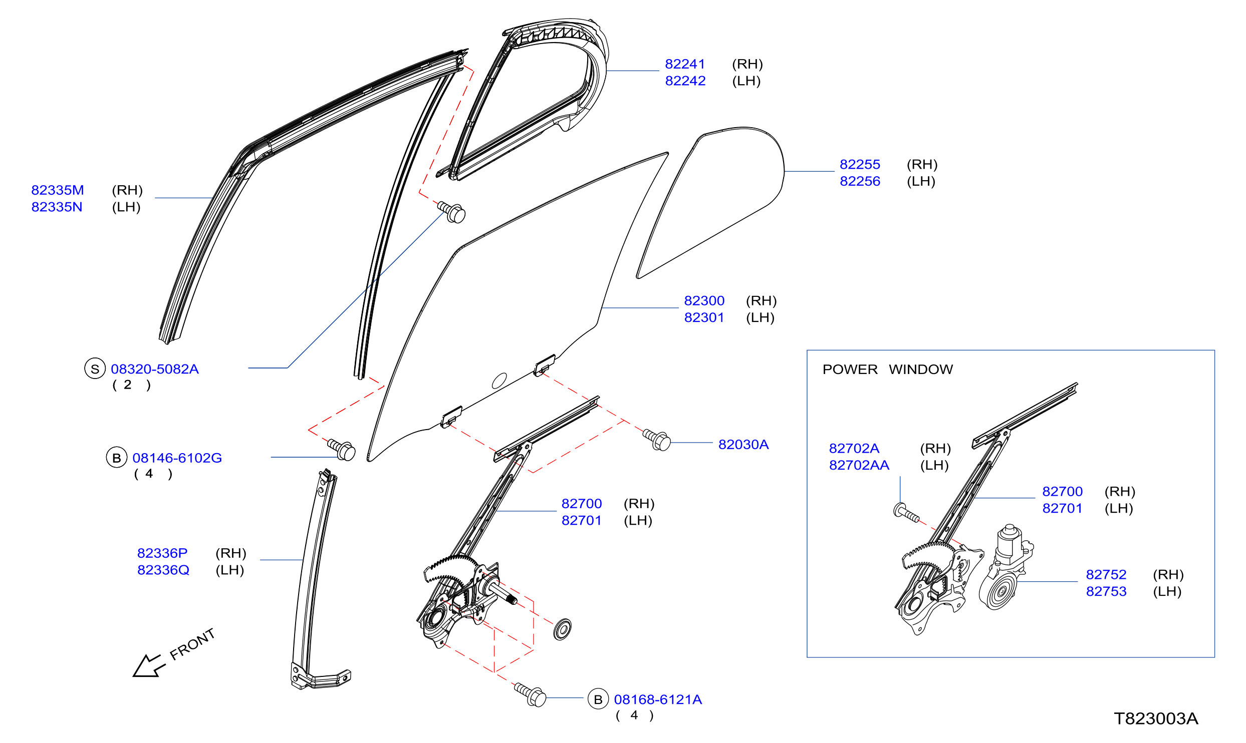 Rear Door Window Regulator