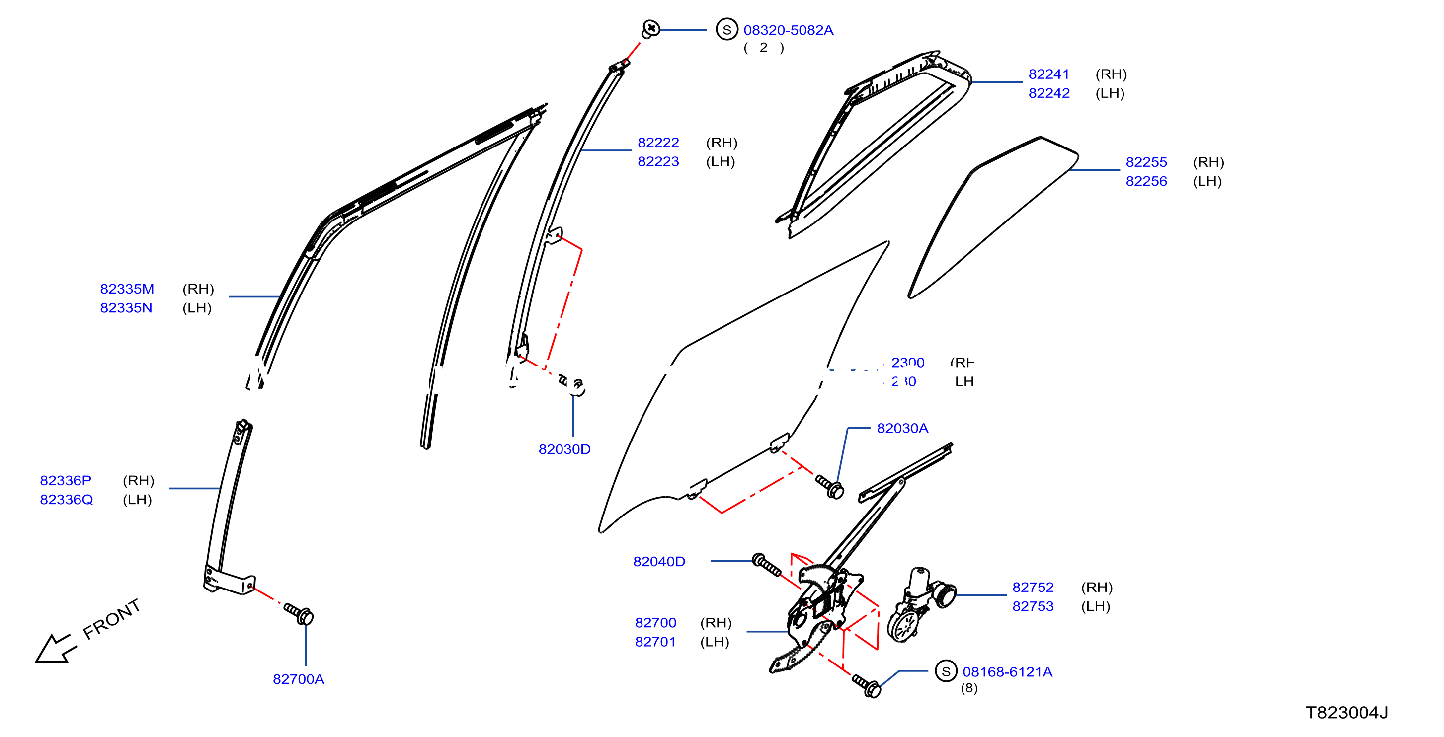 Rear Door Window Regulator