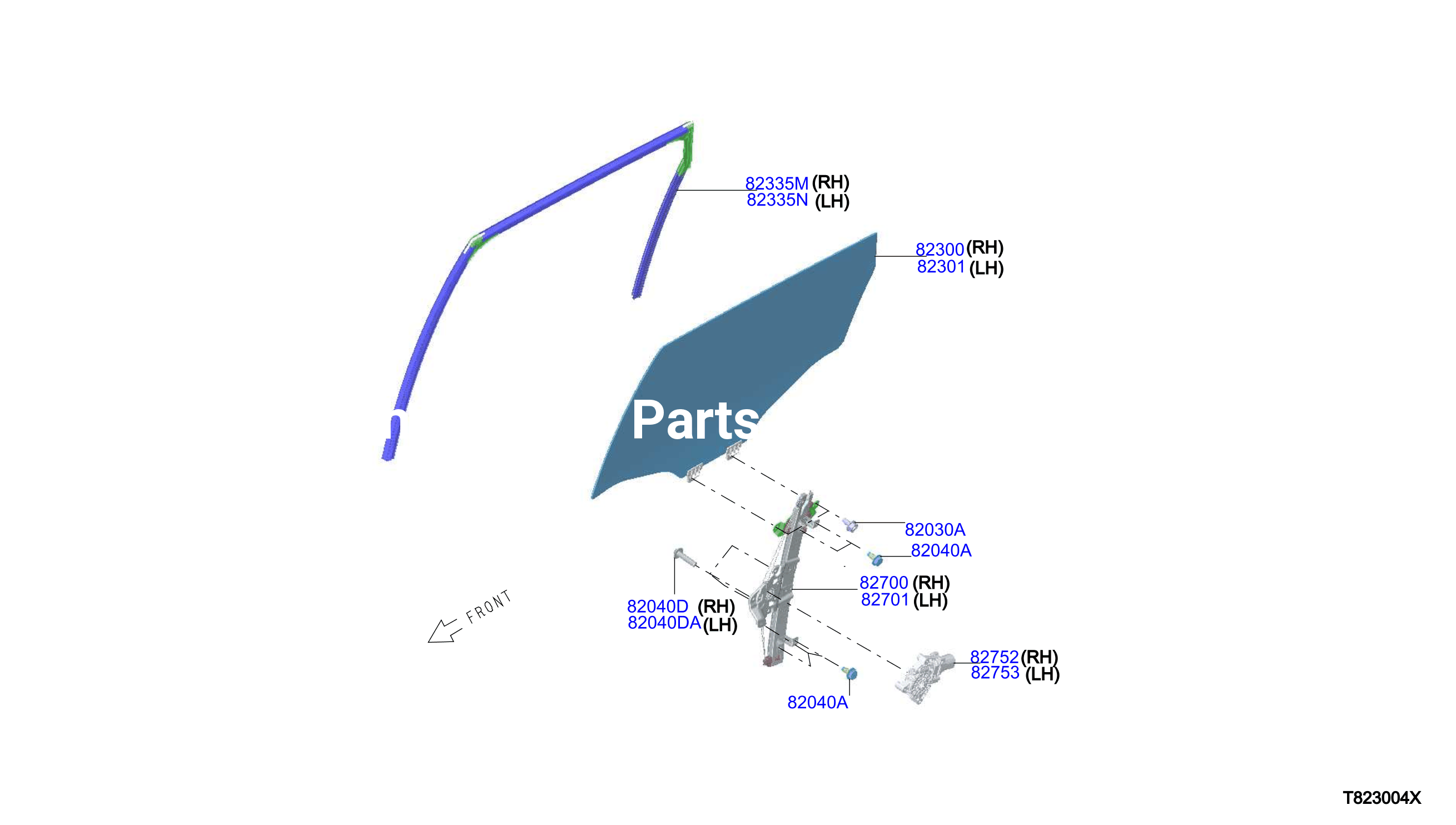 Rear Door Window Regulator