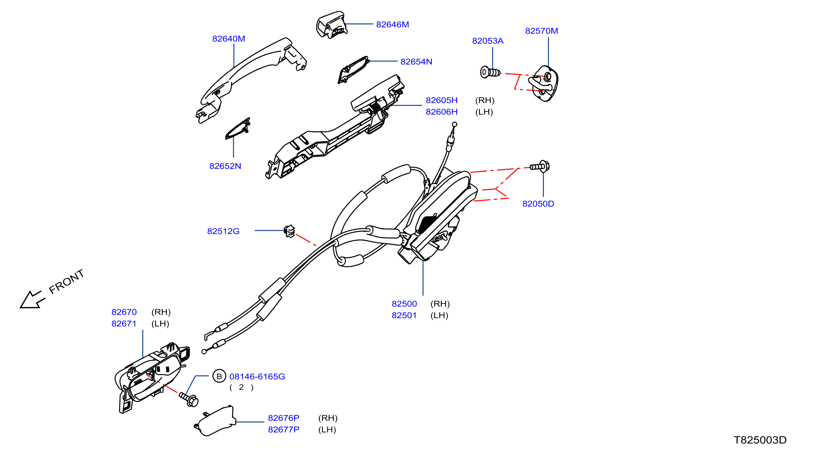 Rear Door Lock Handle