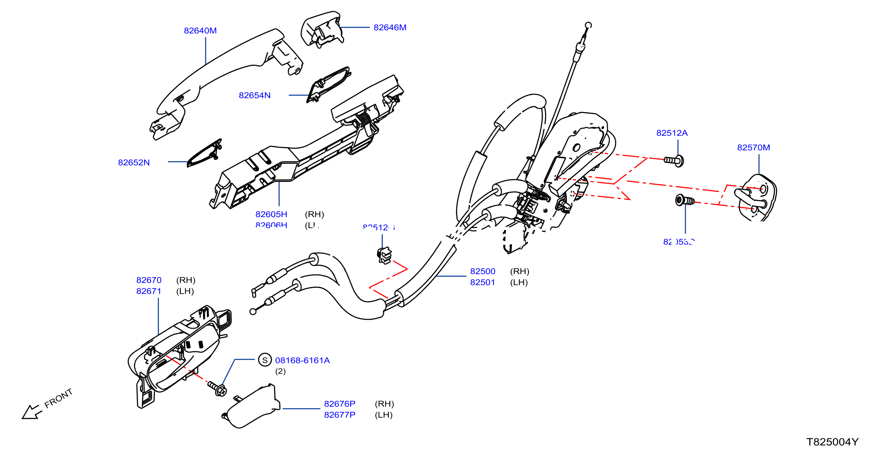 Rear Door Lock Handle