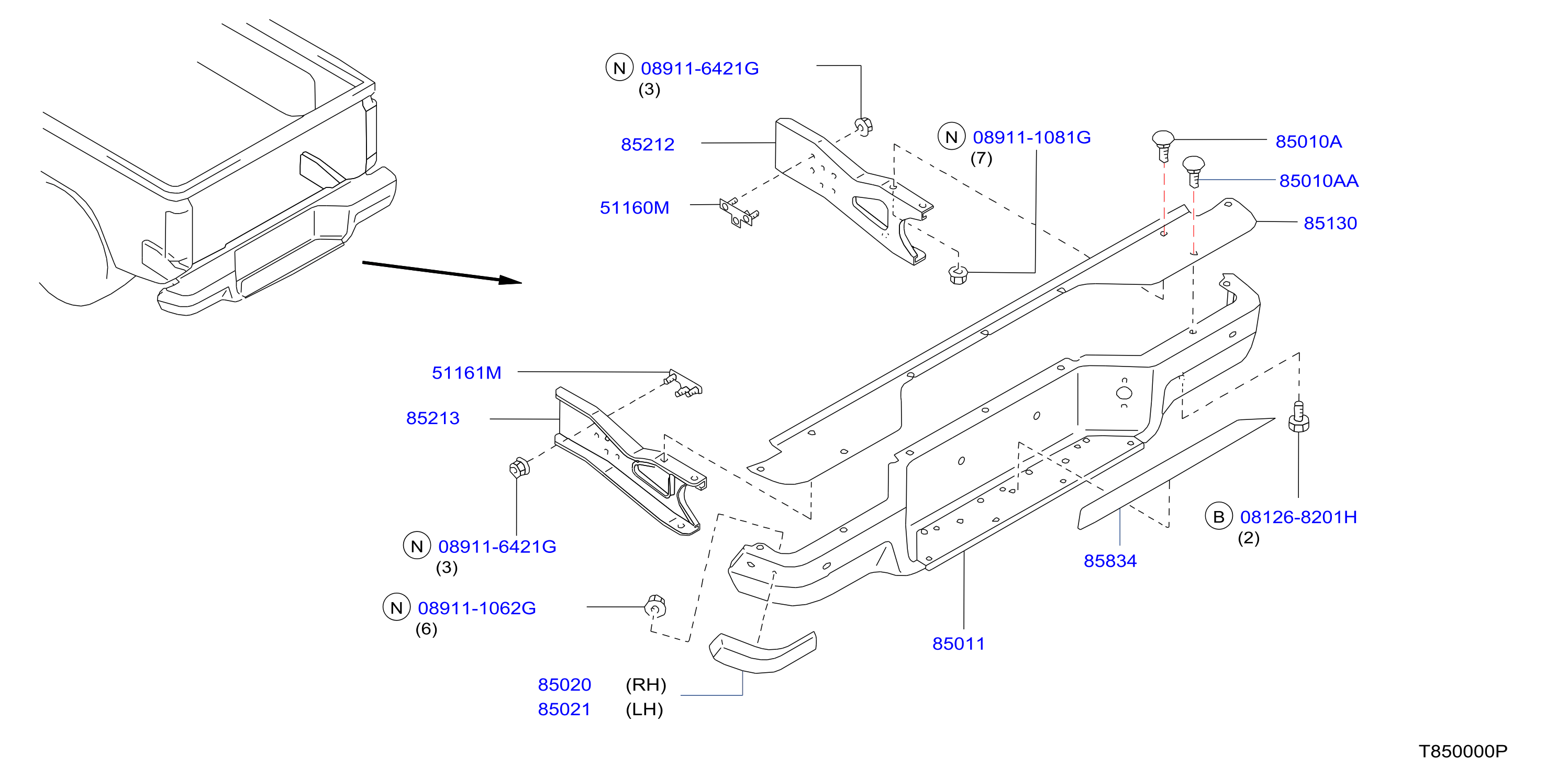 Rear Bumper With Over Rider