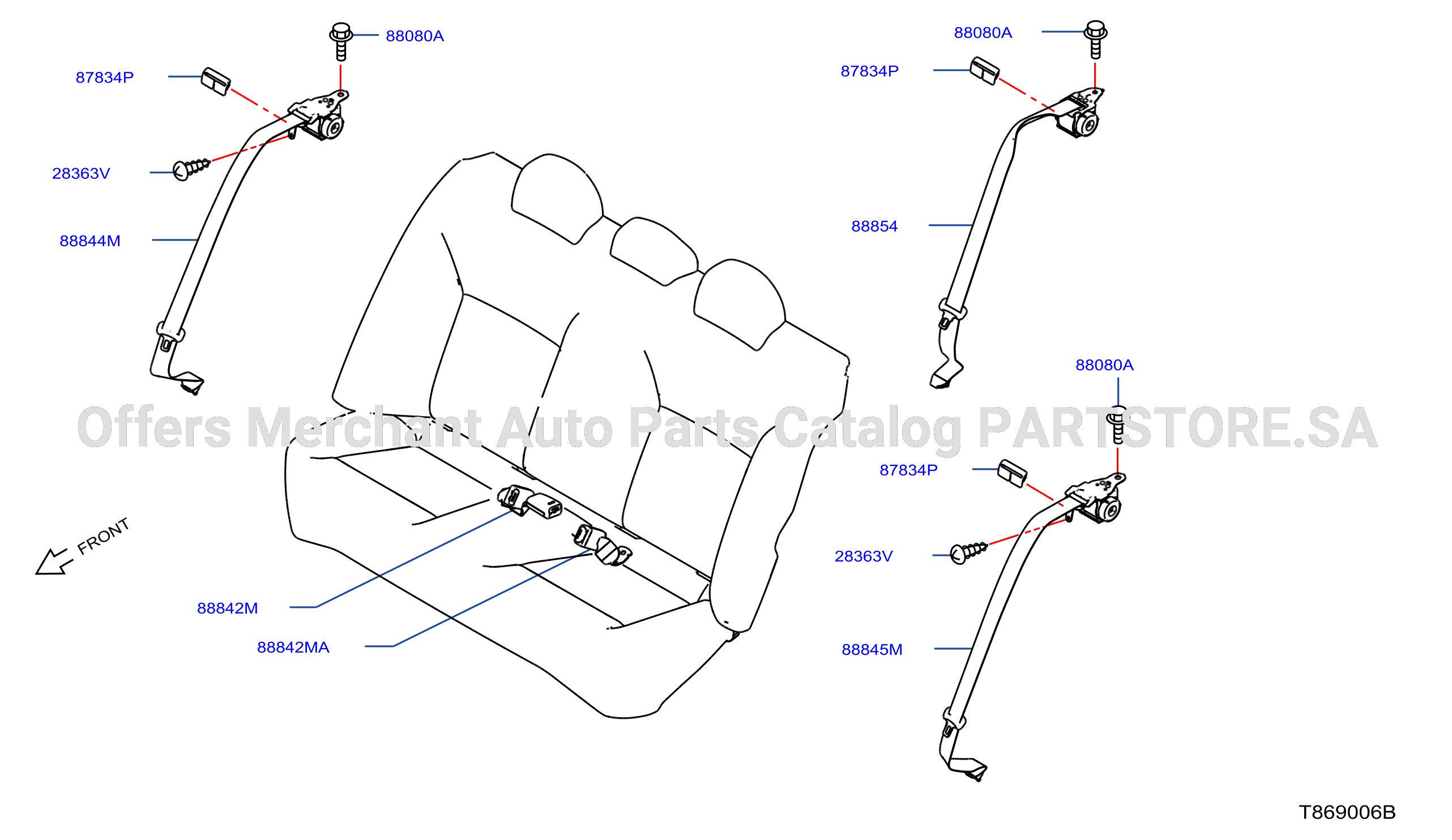 Rear Seat Belt