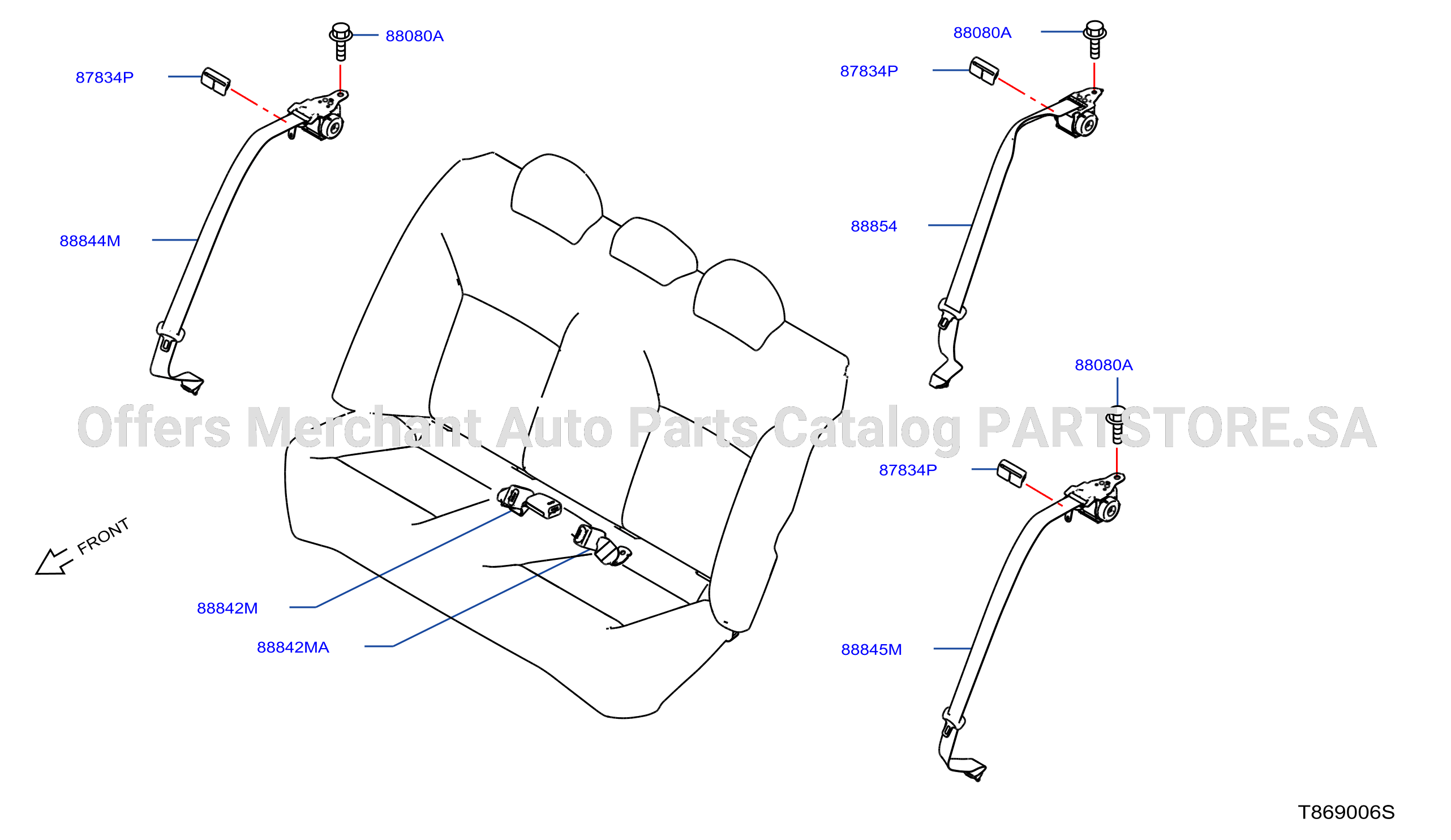Rear Seat Belt