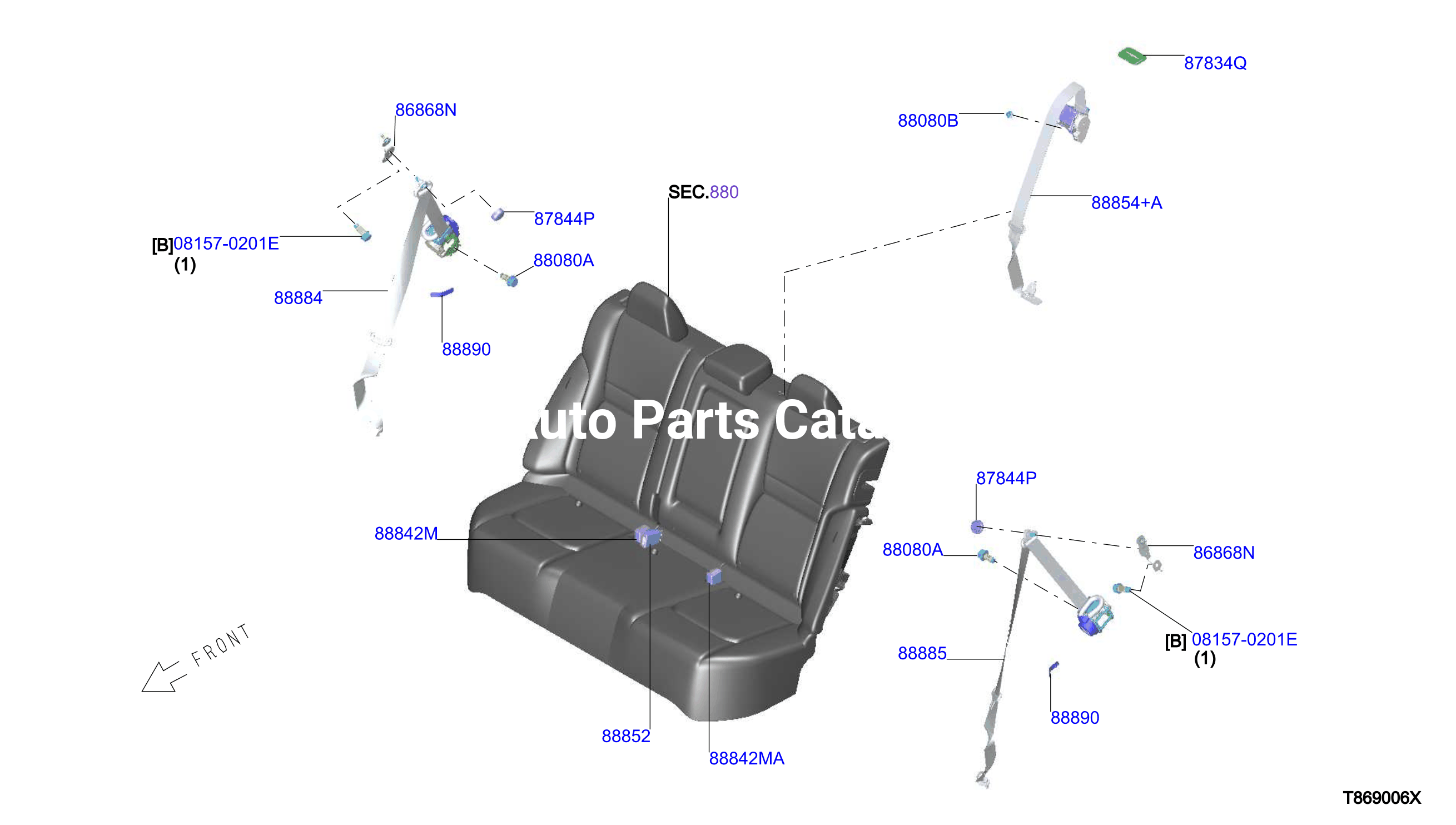 Rear Seat Belt