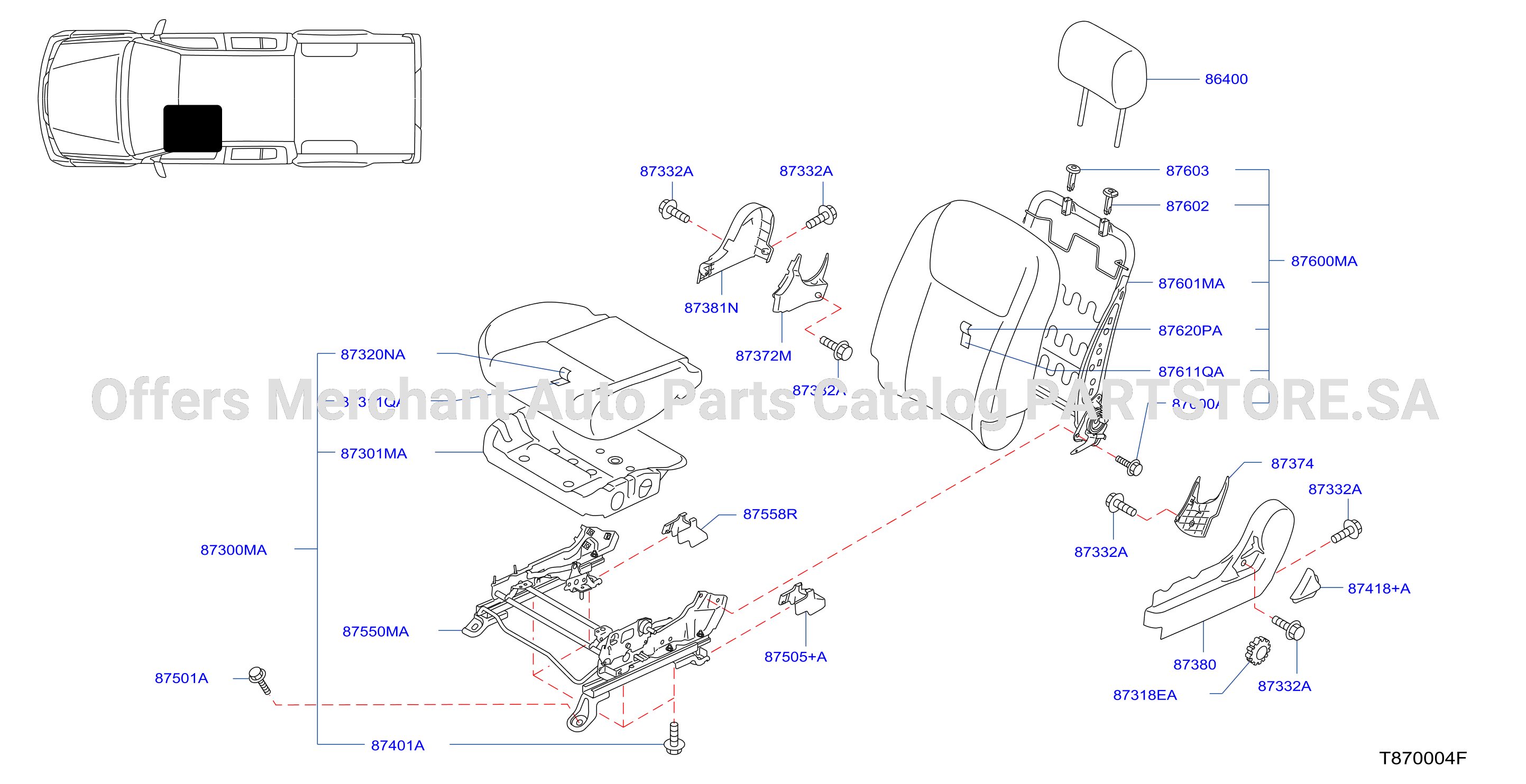 Front Seat Lh Seat With Lifter