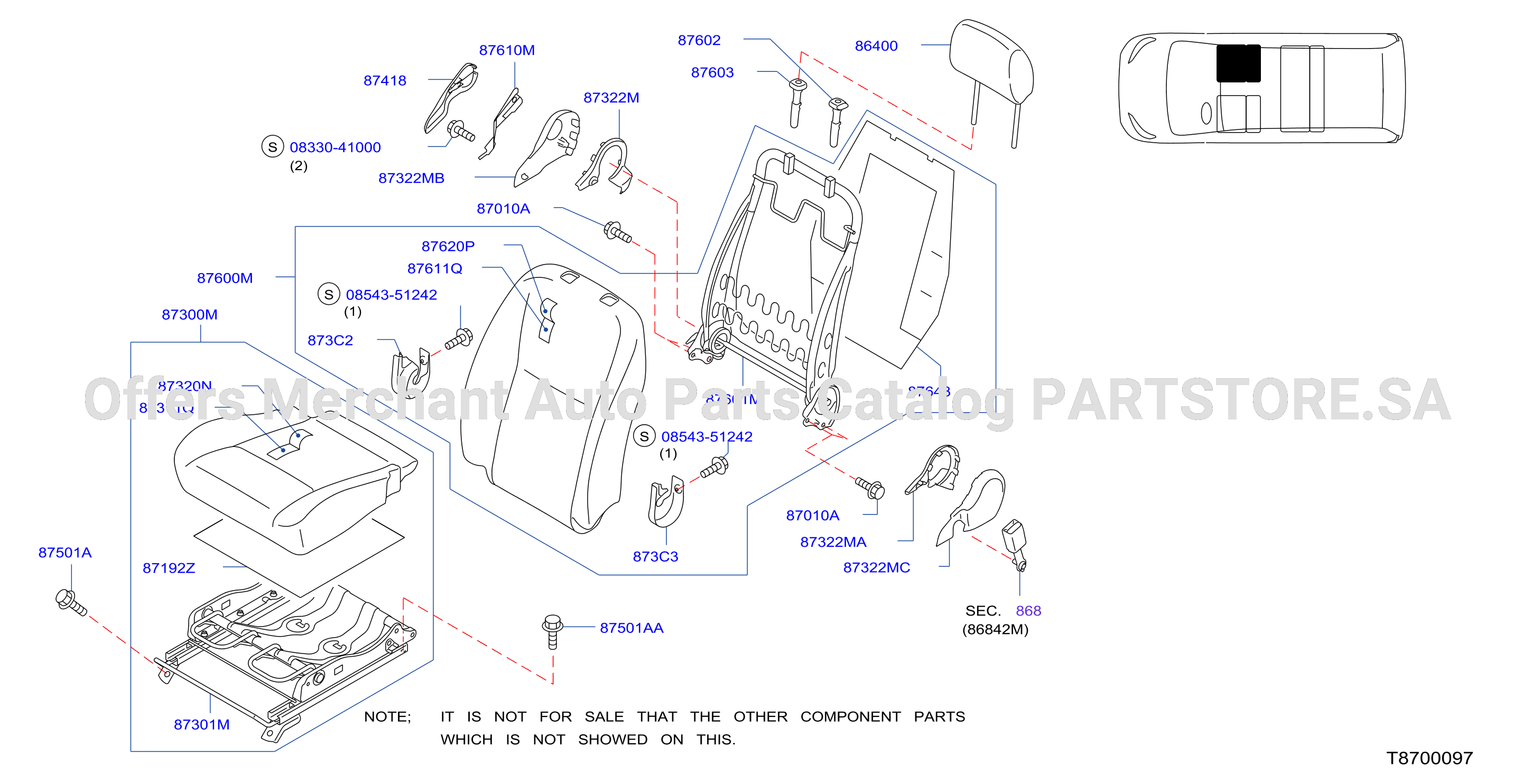 Front Seat Rh Seat Cloth A