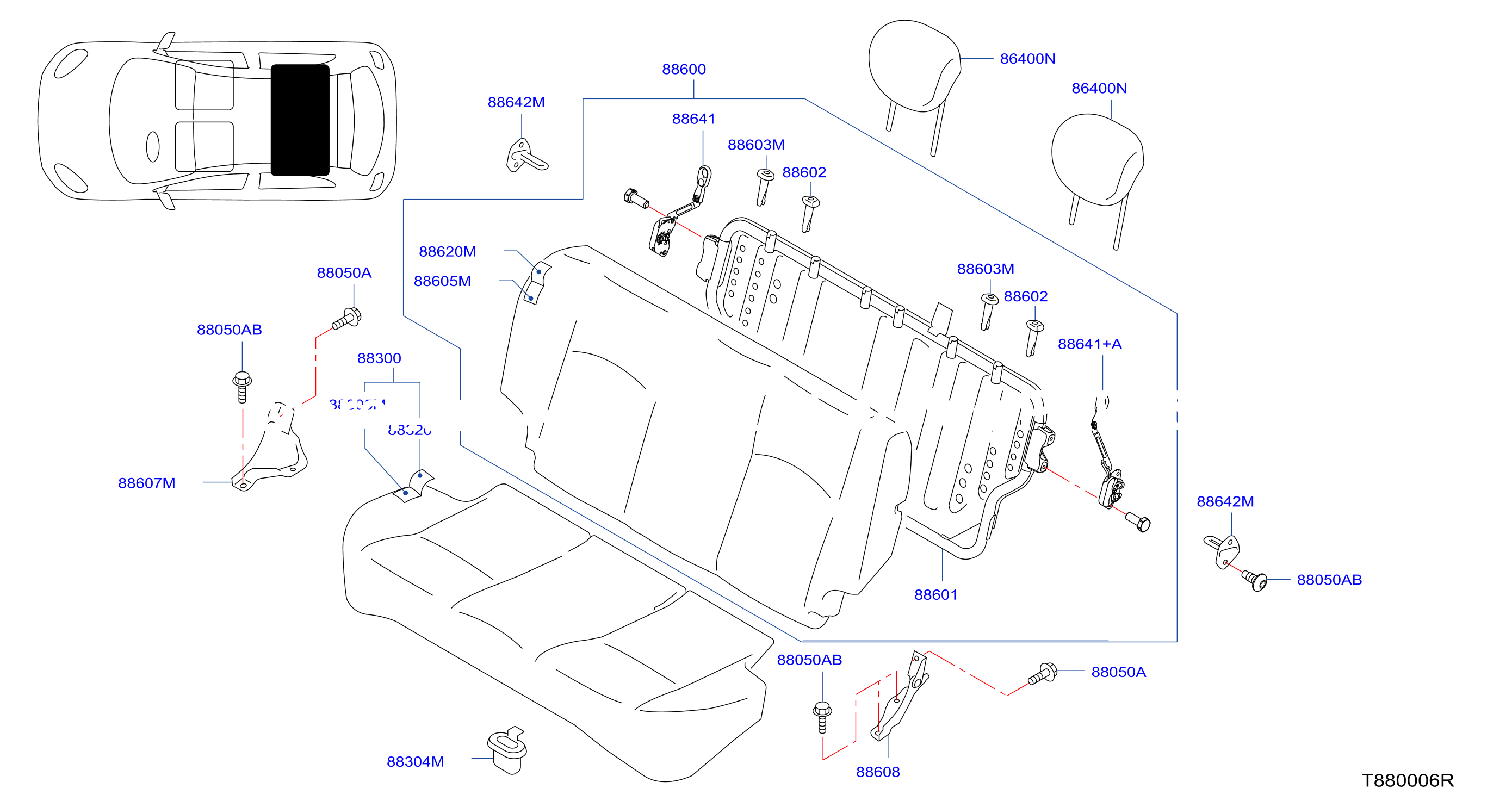 Rear Seat Bench