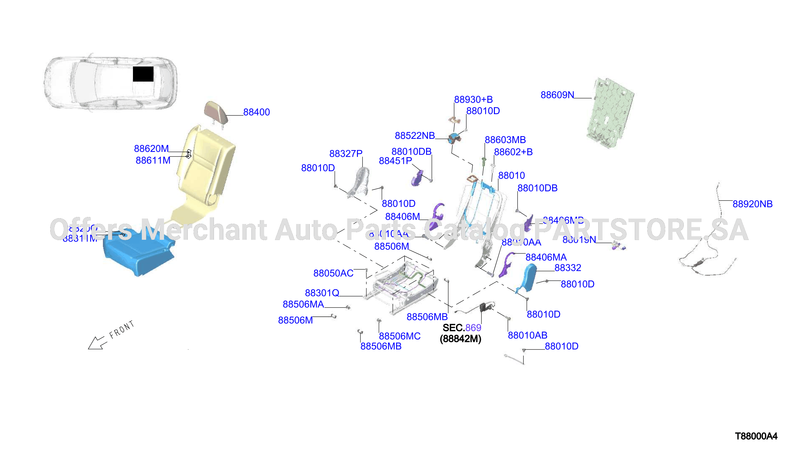 Rear Seat Rh Side