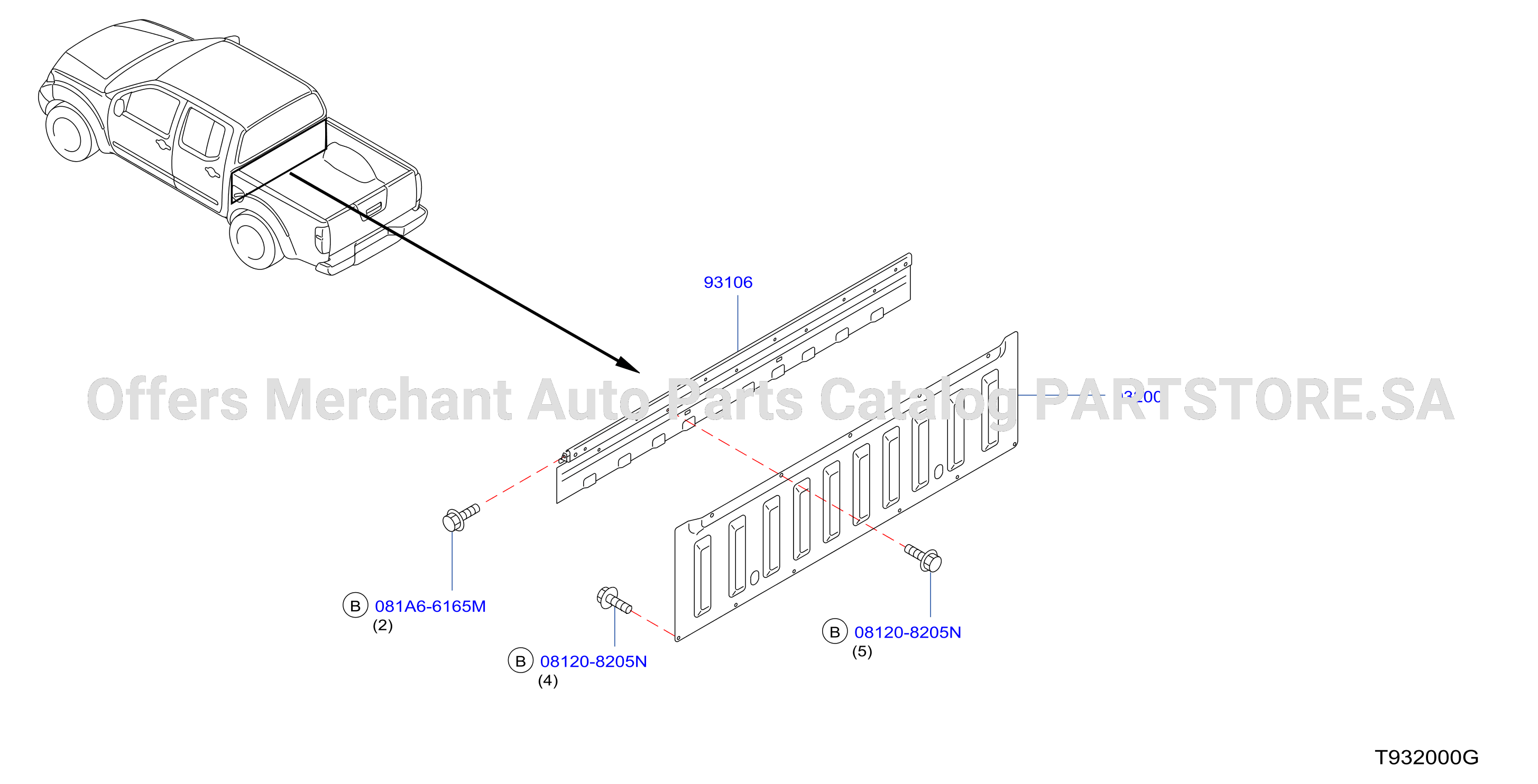 Rear Body Front Panel Guard Frame