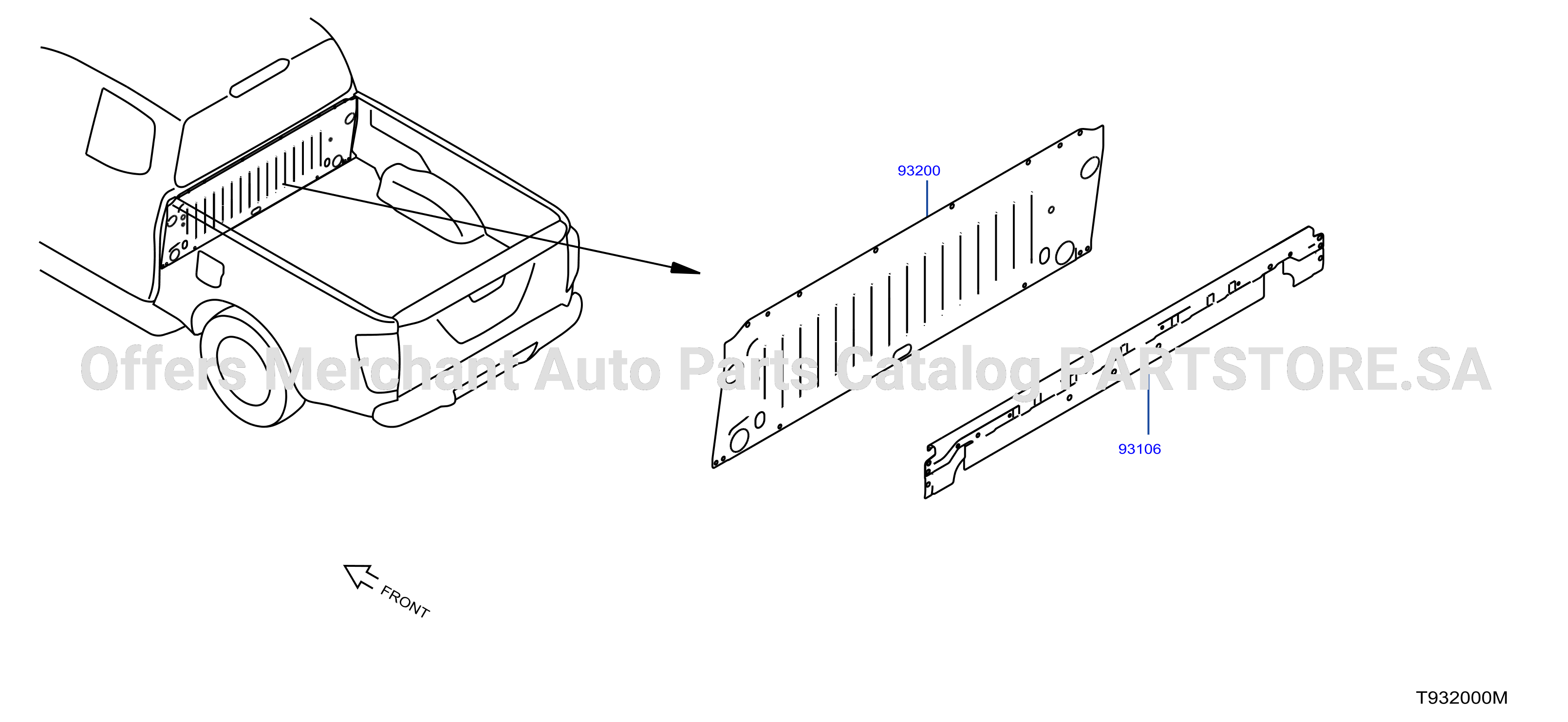 Rear Body Front Panel Guard Frame