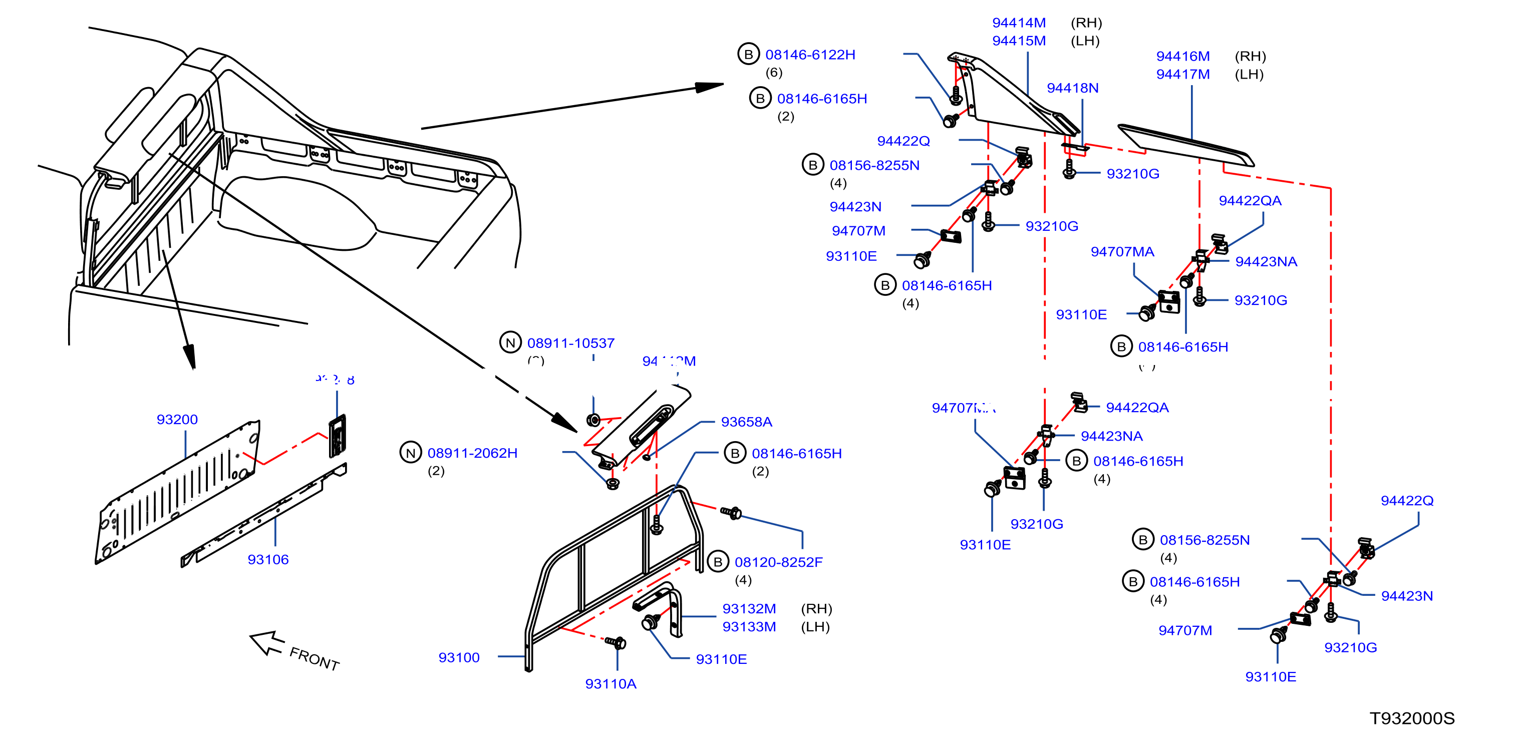 Rear Body Front Panel Guard Frame
