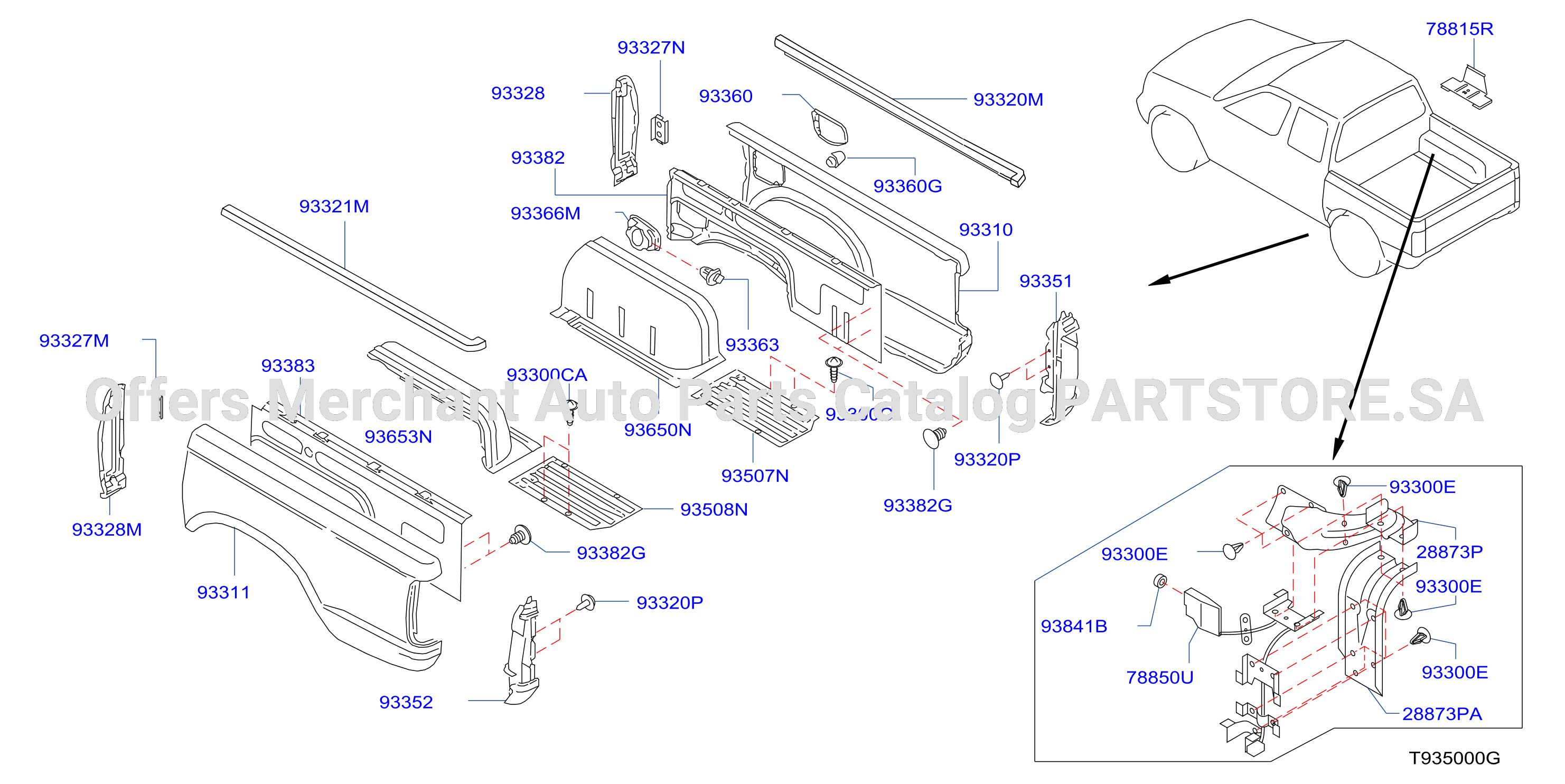 Rear Body Side Gate Fitting