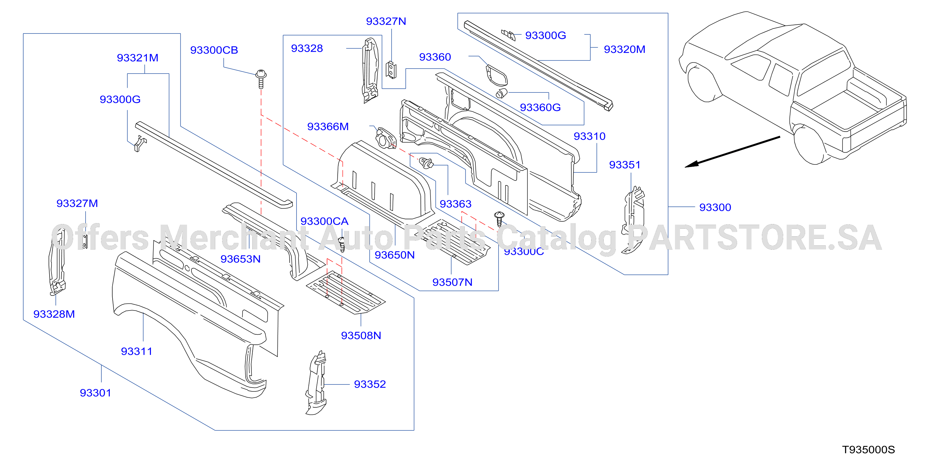 Rear Body Side Gate Fitting