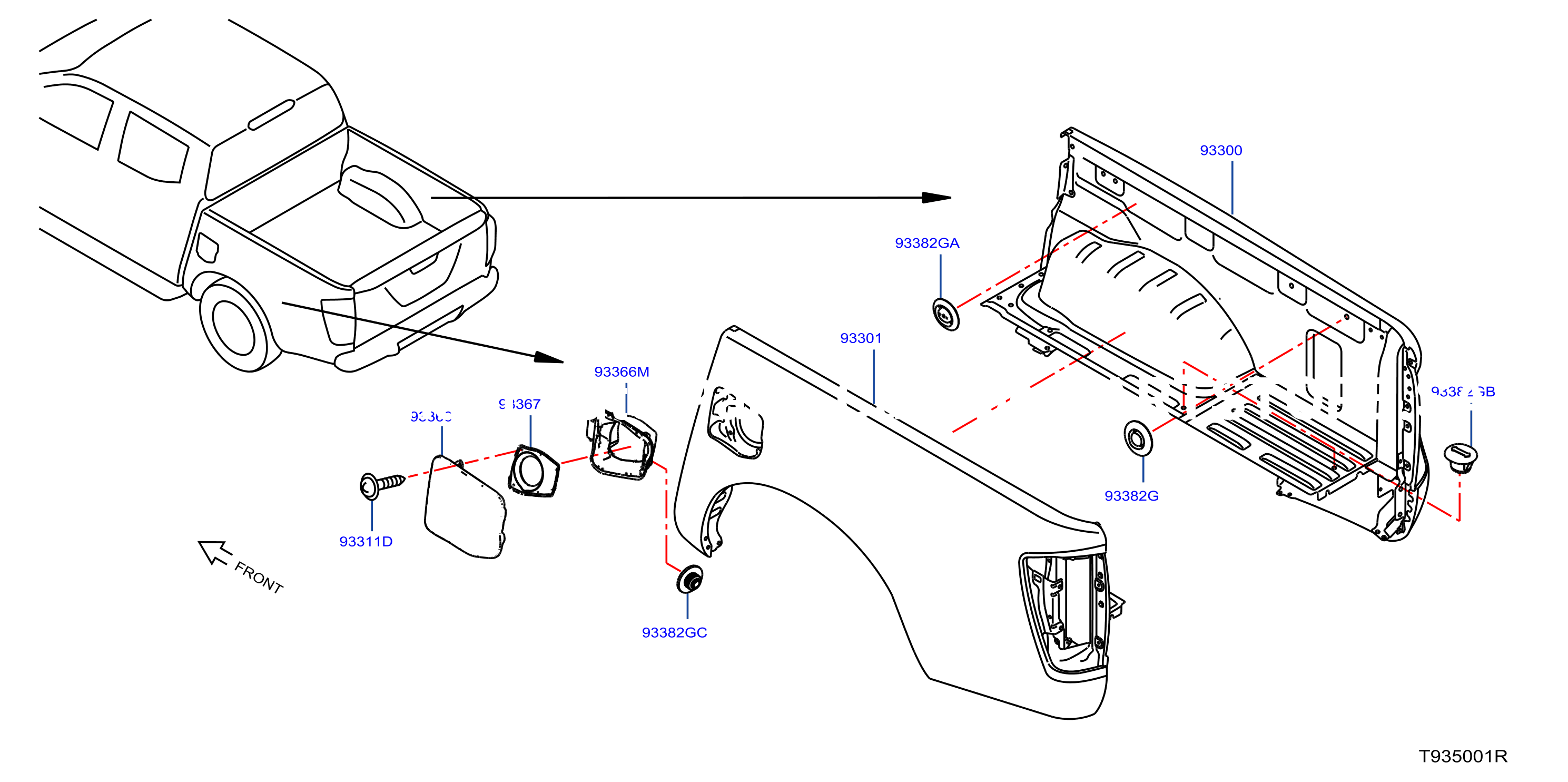 Rear Body Side Gate Fitting