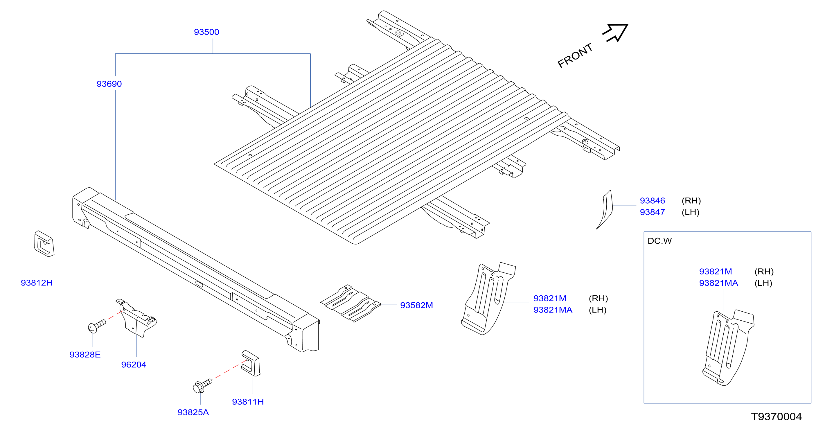 Rear Body Floor Fitting Panel