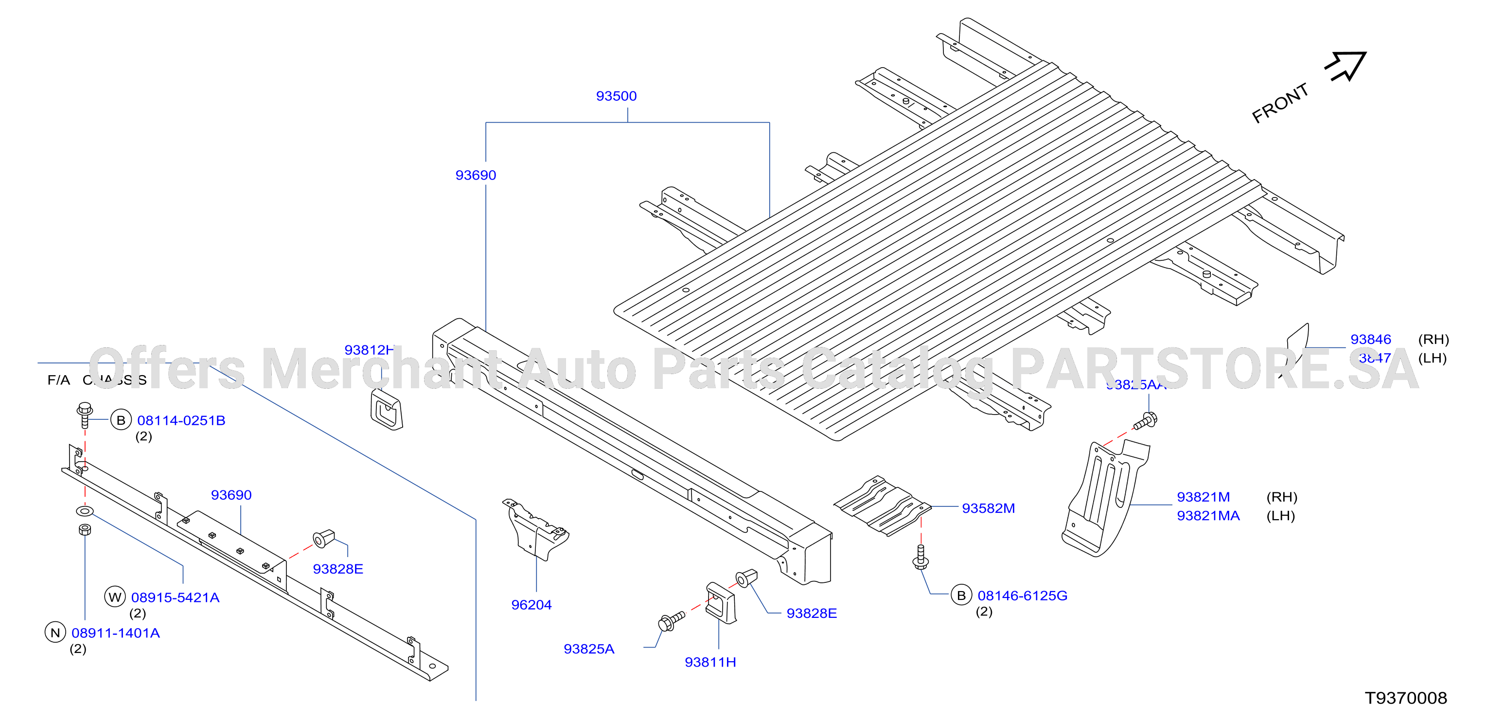 Rear Body Floor Fitting Panel
