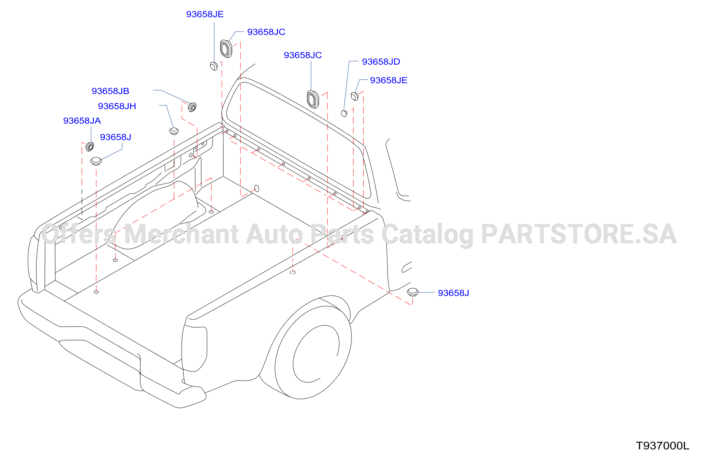Rear Body Floor Fitting Plug